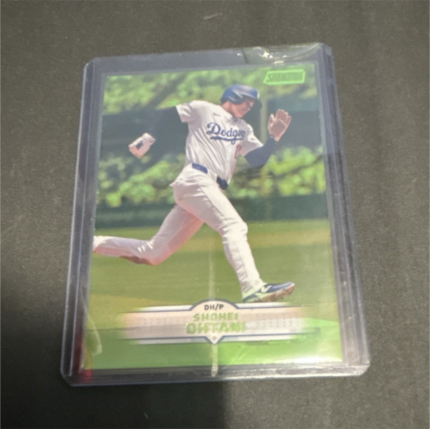 Shohei Ohtani - Stadium Club Green Foil Green Foil - Trading Card Image