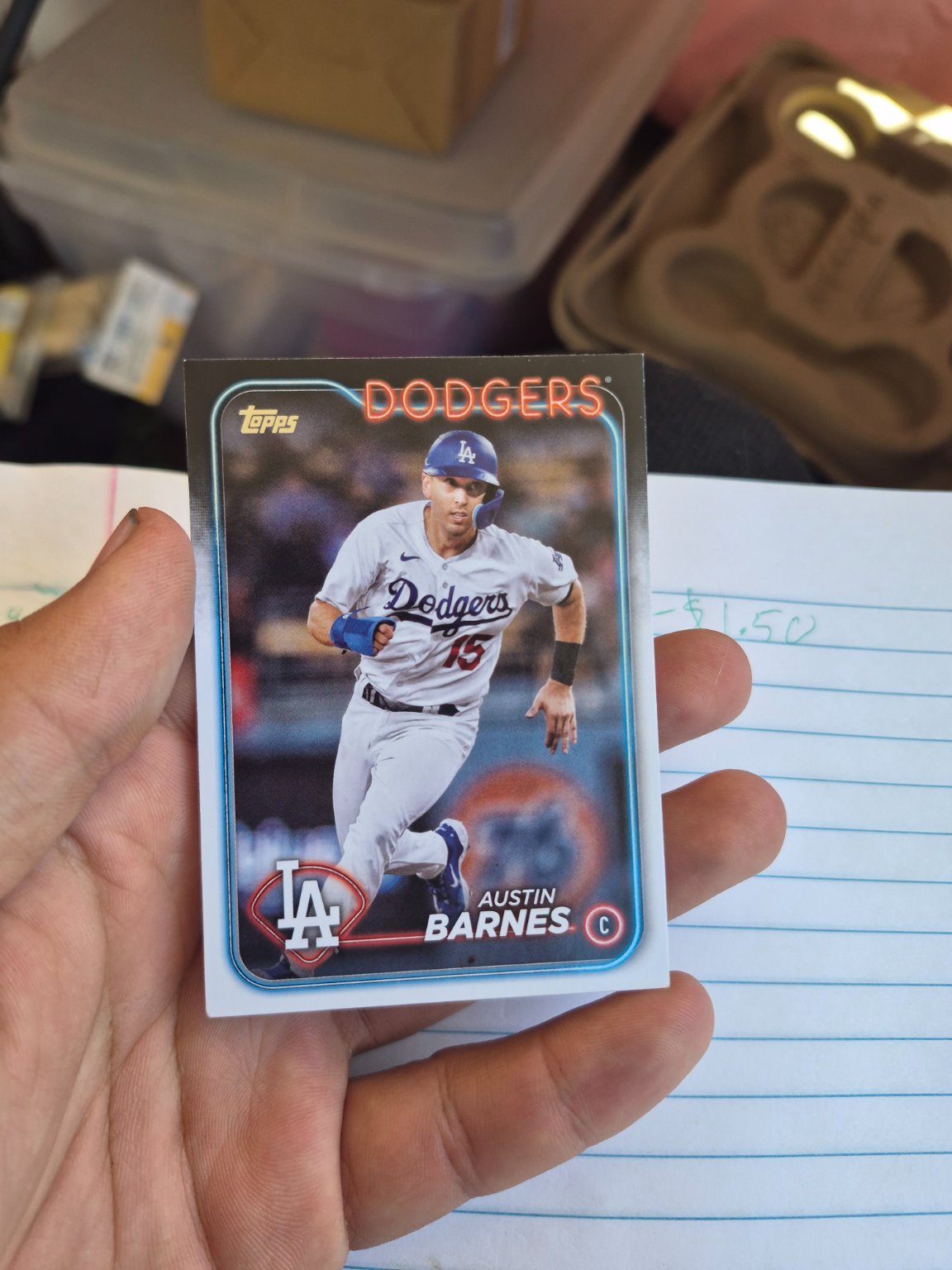Austin Barnes Base - Trading Card Image
