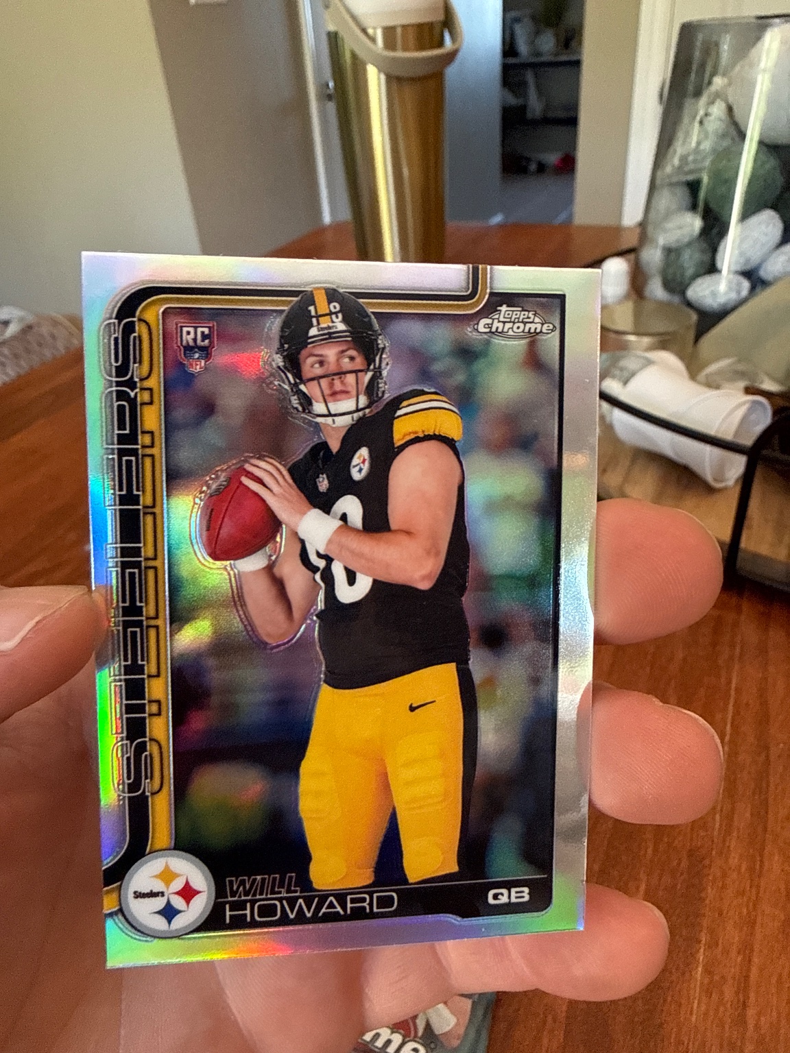 Will Howard - 2025 Topps Chrome Refractor Refractor - Trading Card Image