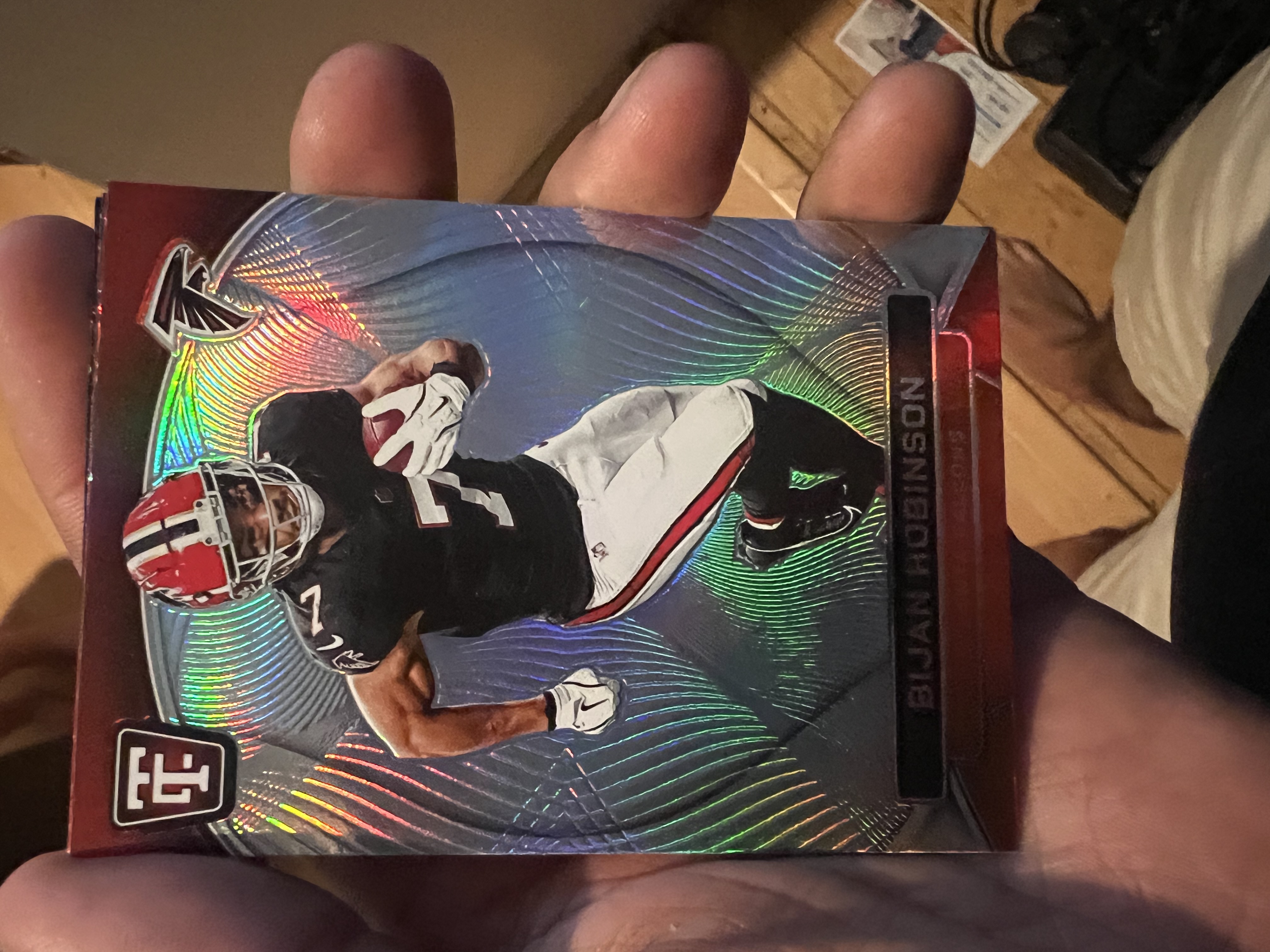 Bijan Robinson 2023 Panini Elements Rookie Card Base Rookie Near Mint - Trading Card Image