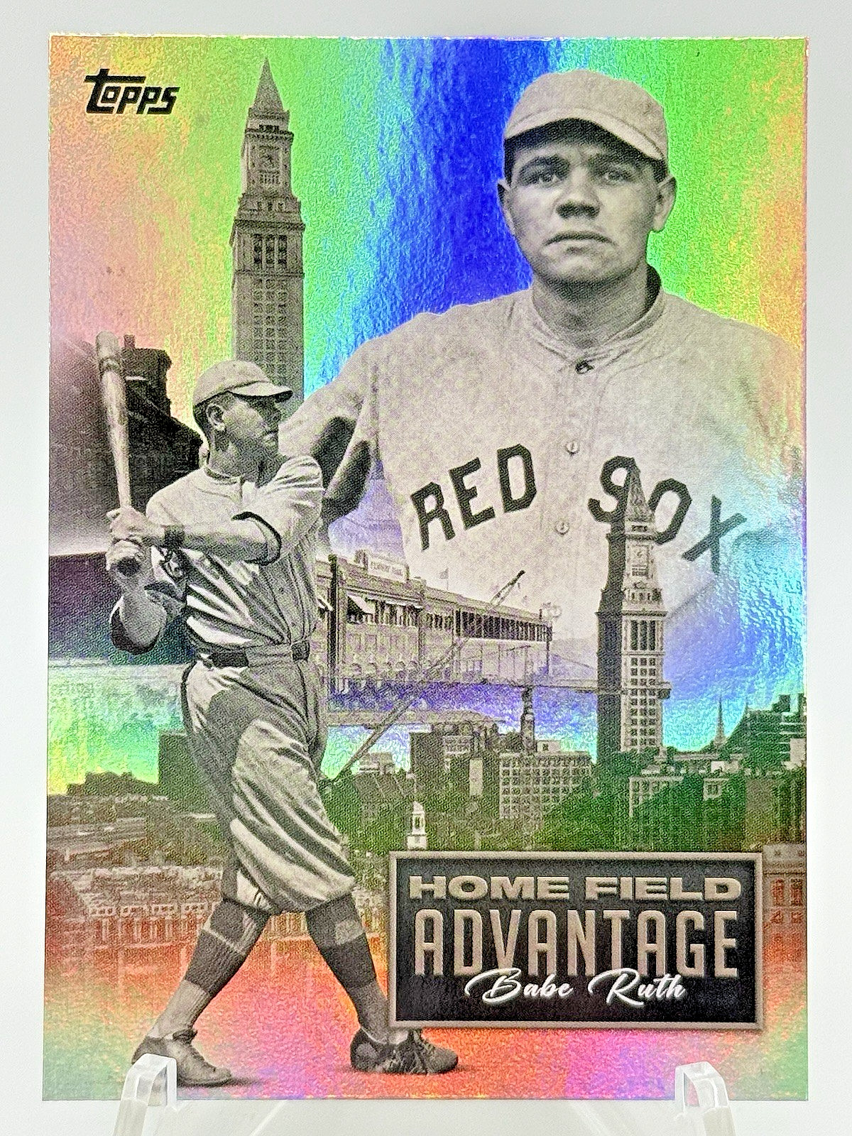 Babe Ruth - Home Field Advantage Rainbow Foil Rainbow Foil - Trading Card Image