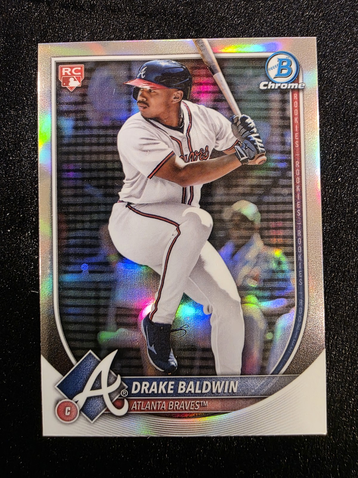 Drake Baldwin - Bowman Chrome Refractor Rookie Card Refractor - Trading Card Image