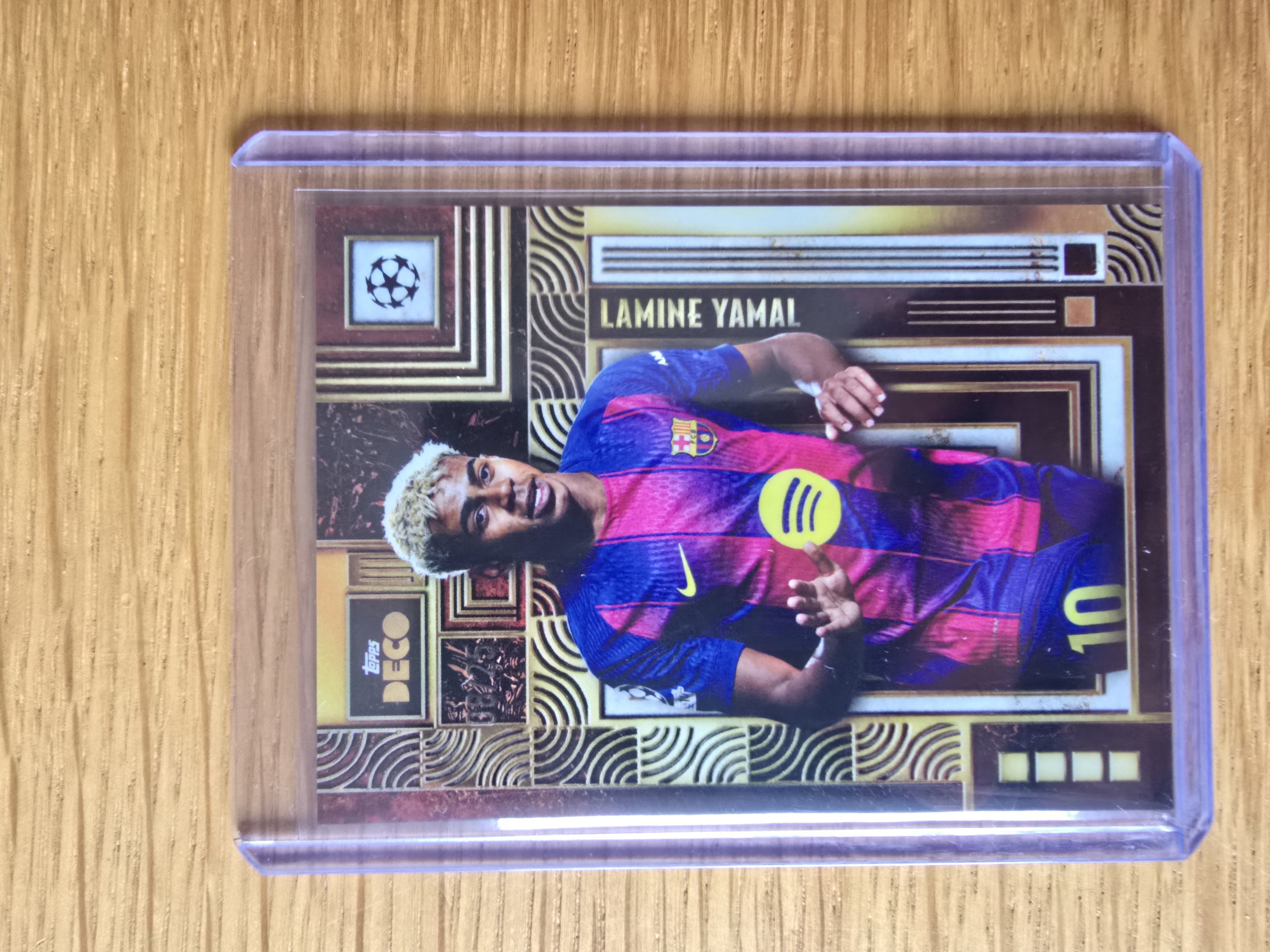 Lamine Yamal - Topps Deco UEFA Club Competitions Prodigy Prodigy - Trading Card Image