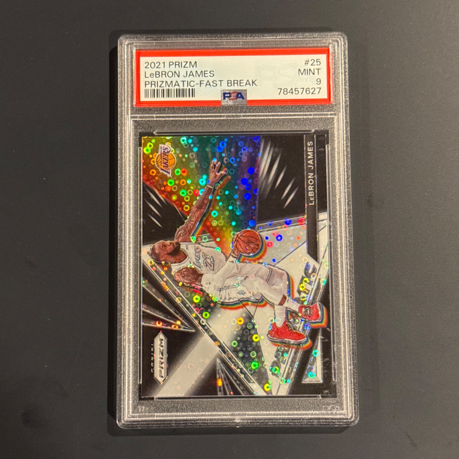 LeBron James 2021 Panini Prizm Prizmatic Fast Break