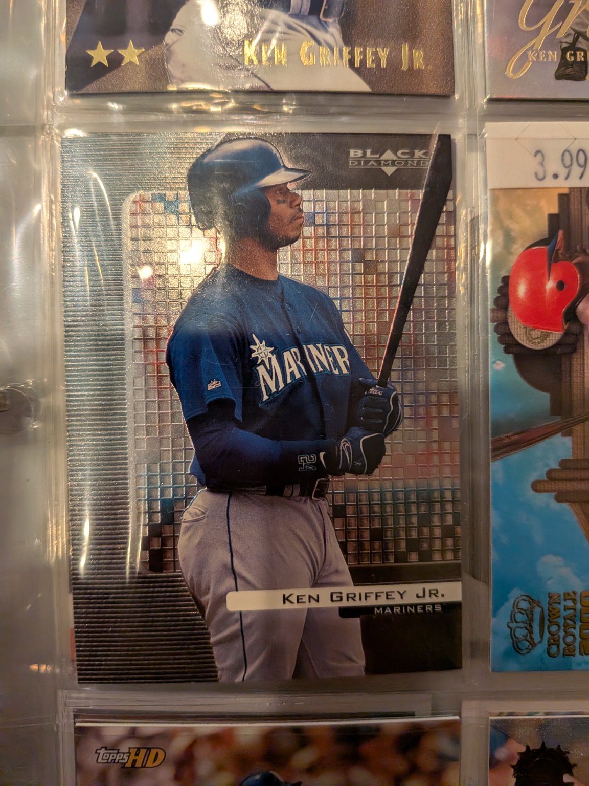 Ken Griffey Jr. 1999 Upper Deck Black Diamond Base Base - Trading Card Image