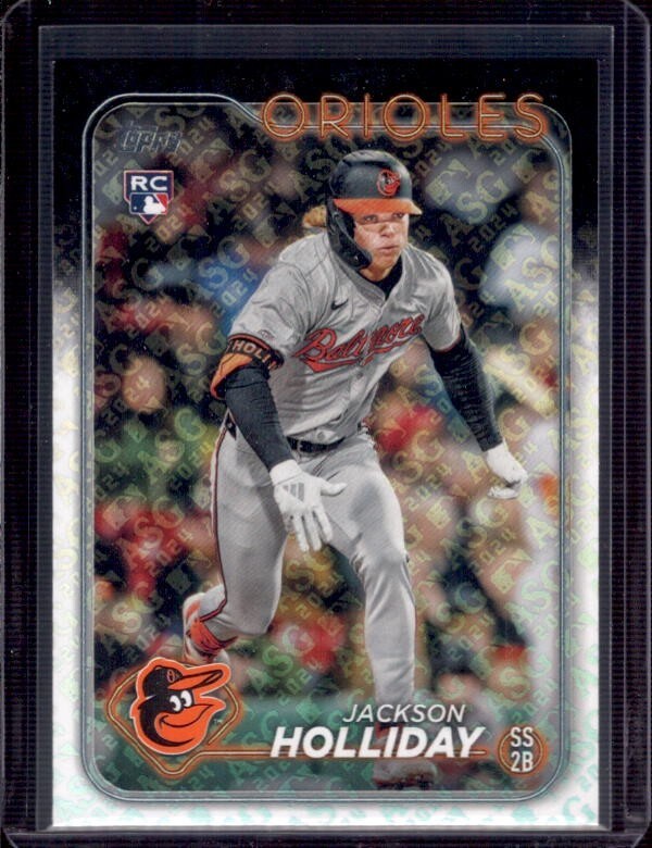 Jackson Holliday 2024 Topps Chrome All-Star Game Logo Refractor Rookie Card All-Star Game Logo Refractor - Trading Card Image