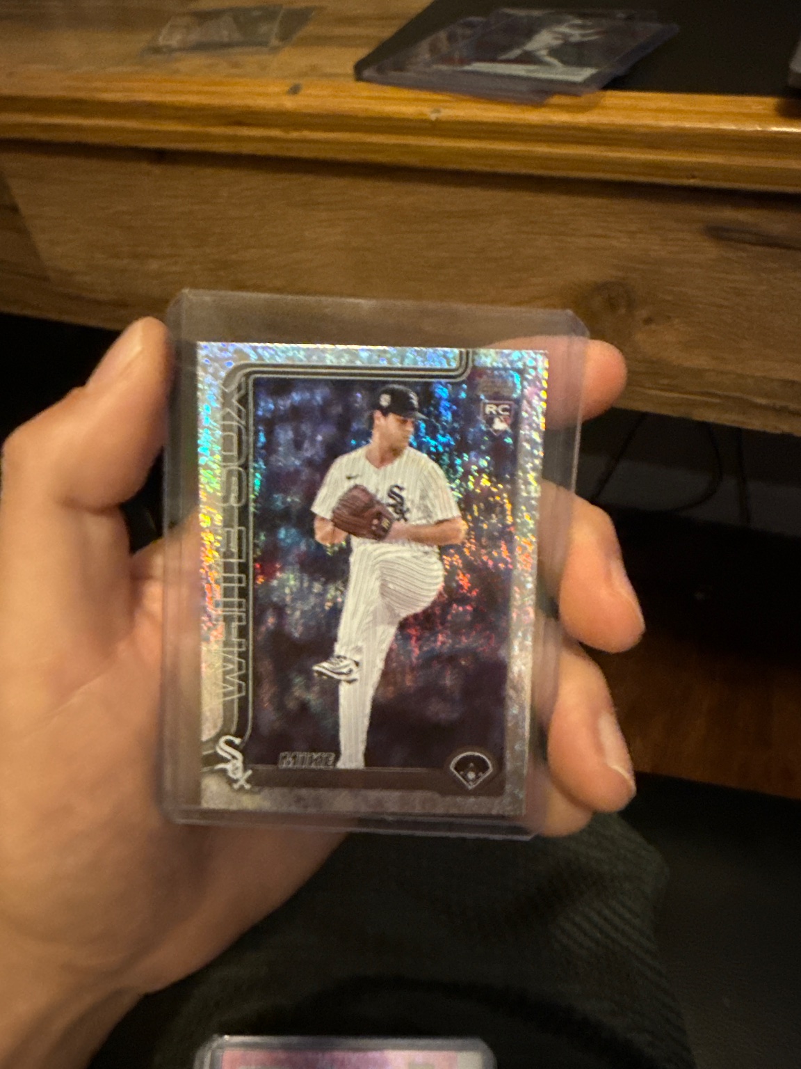 Dylan Cease Rookie Card Refractor (Sparkle/Shimmer) - Trading Card Image