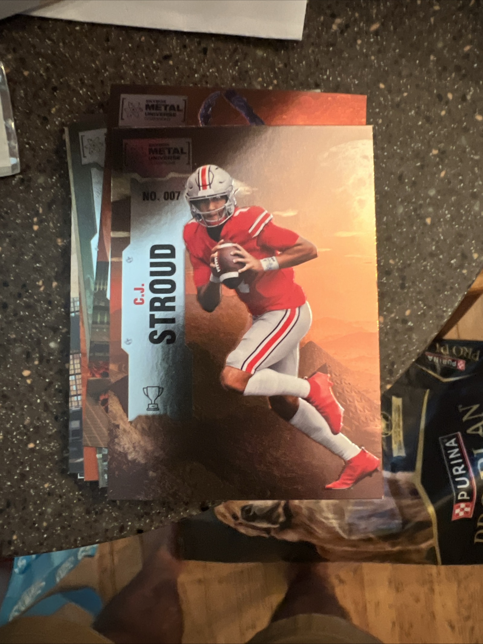 C.J. Stroud - Skybox Metal Universe Near Mint - Trading Card Image