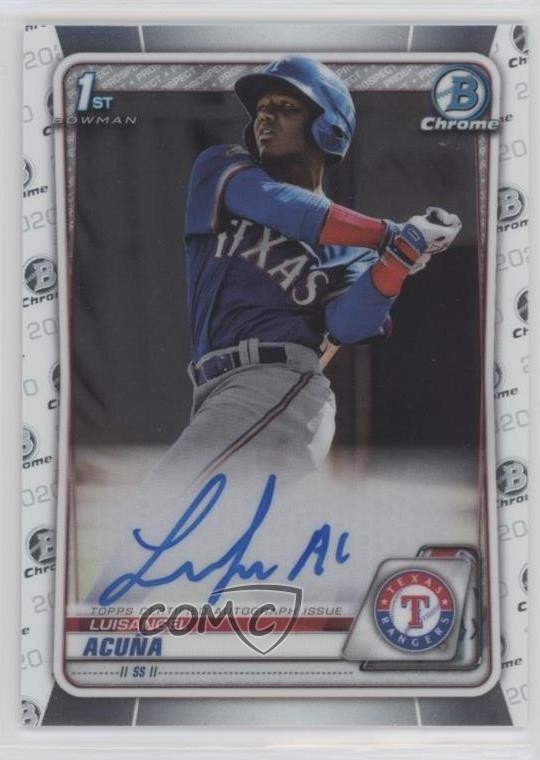 Luisangel Acuna - 2020 Bowman Chrome 1st Bowman Refractor - Trading Card Image