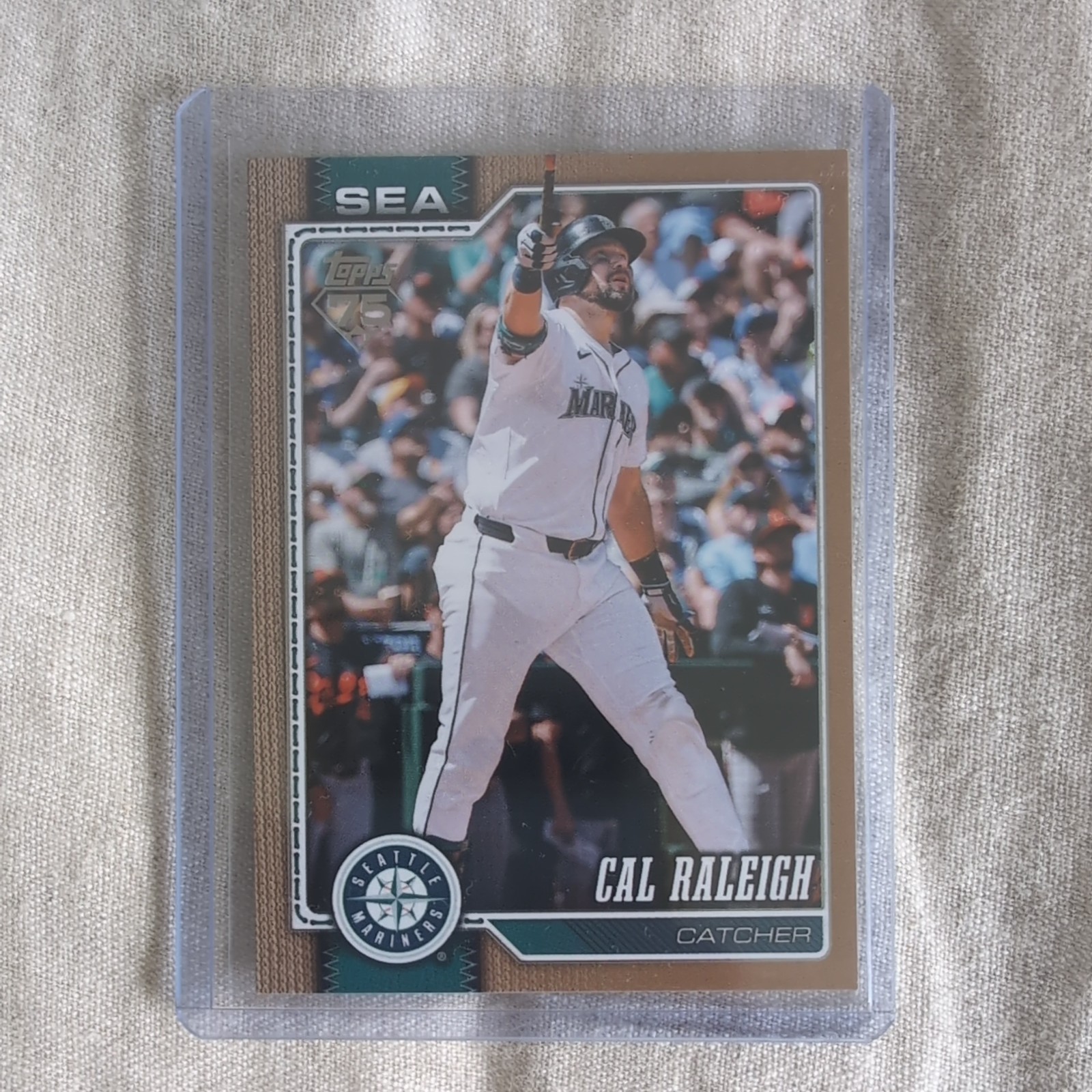 Cal Raleigh - Topps Gold Parallel Gold Parallel - Trading Card Image