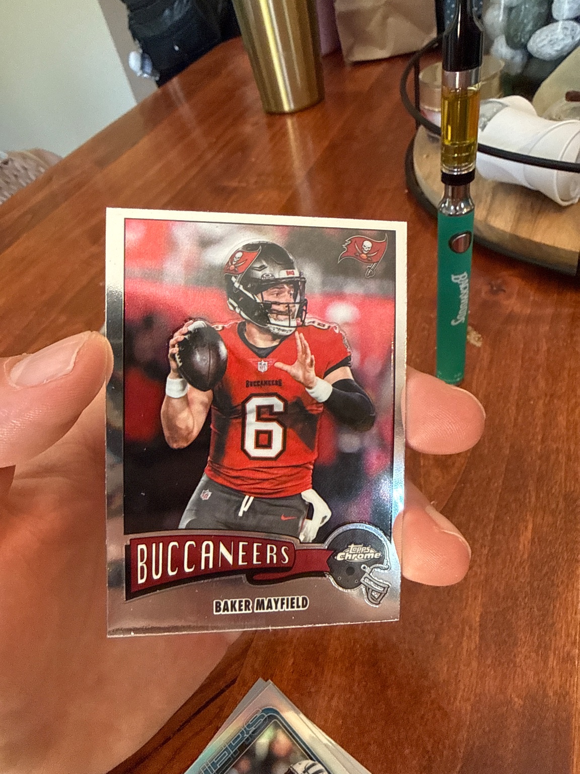 Baker Mayfield 2025 Topps Chrome Base Base - Trading Card Image