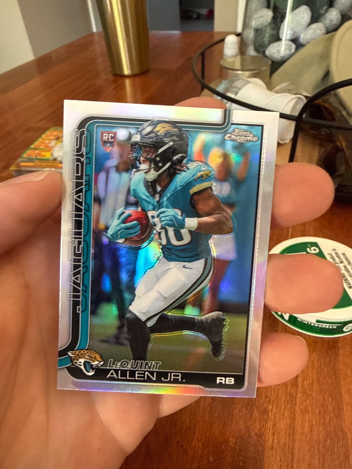 LeQuint Allen Jr. Rookie Refractor Refractor - Trading Card Image