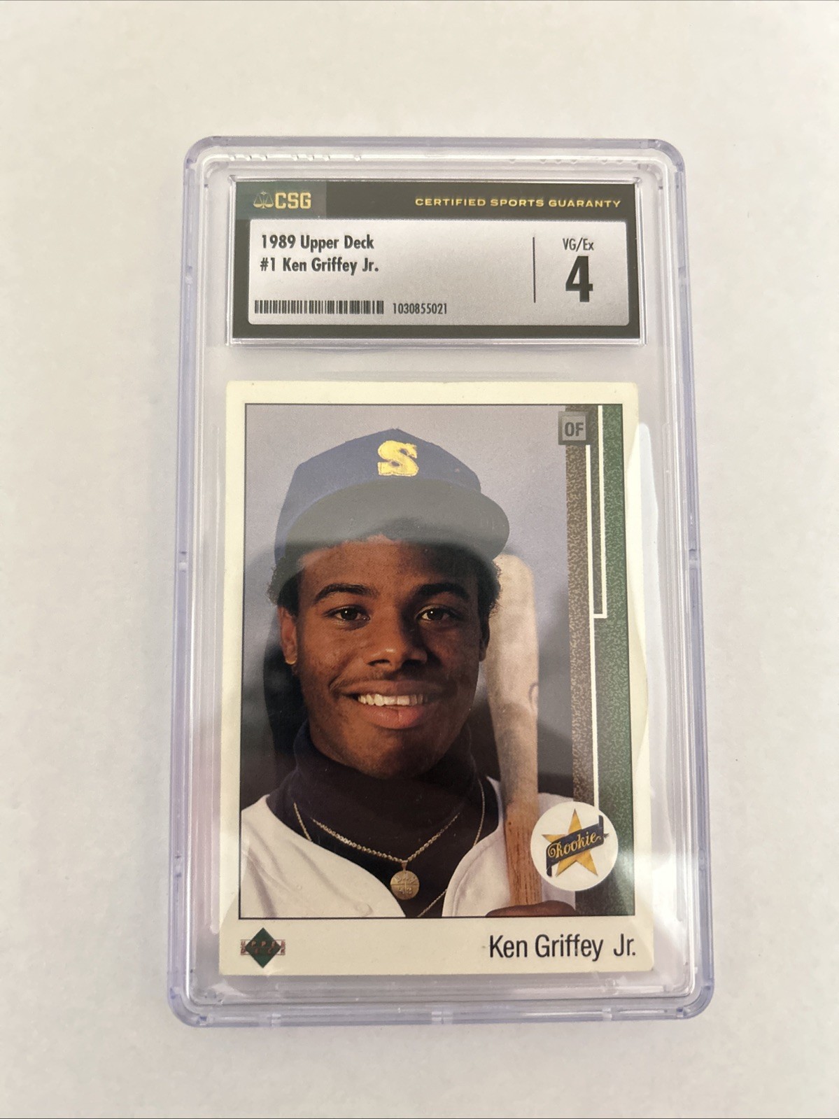 1989 Upper Deck Ken Griffey Jr. Rookie Card Base Very Good - Trading Card Image