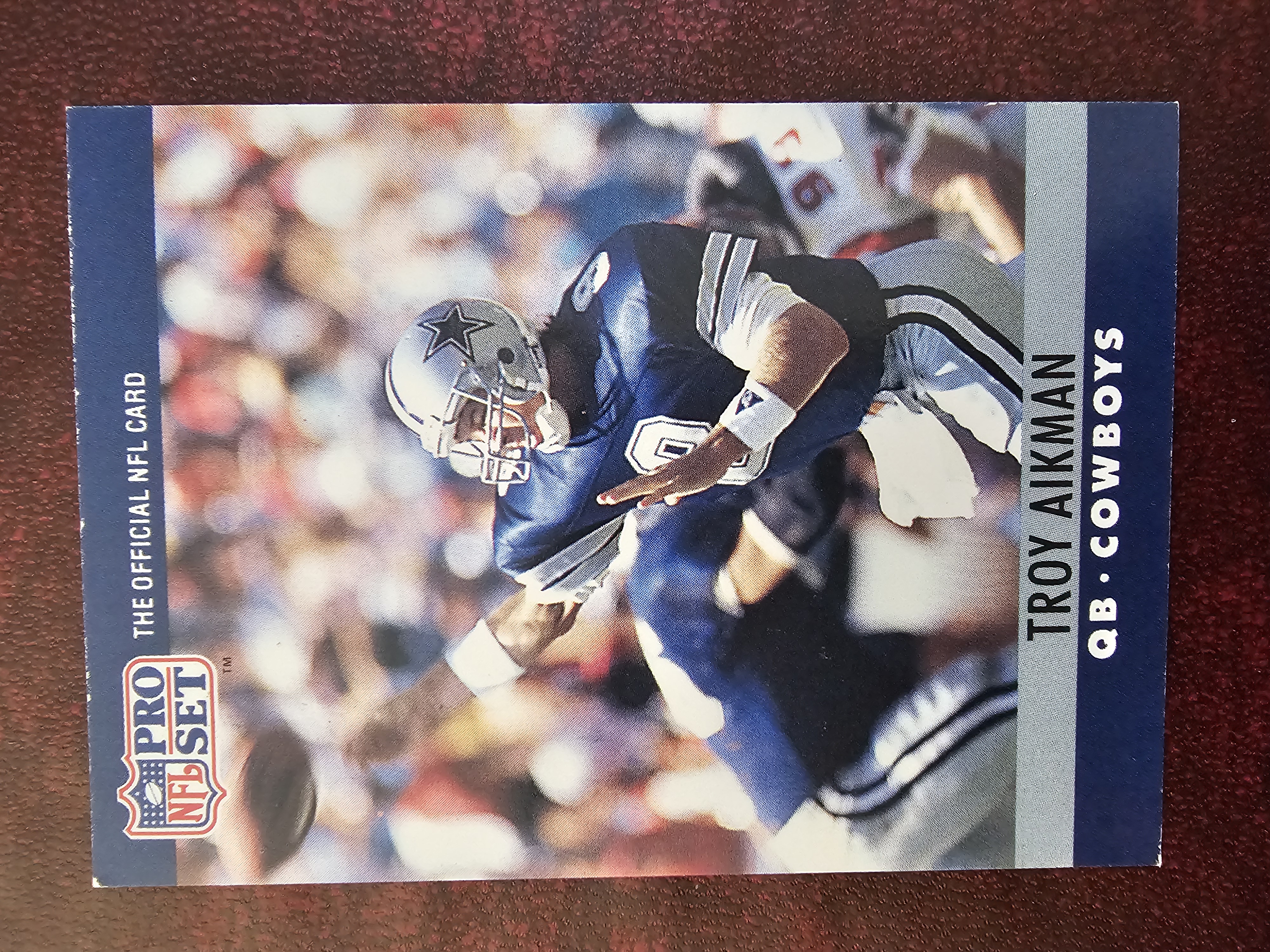 Troy Aikman 1990 Pro Set #78 Excellent - Trading Card Image