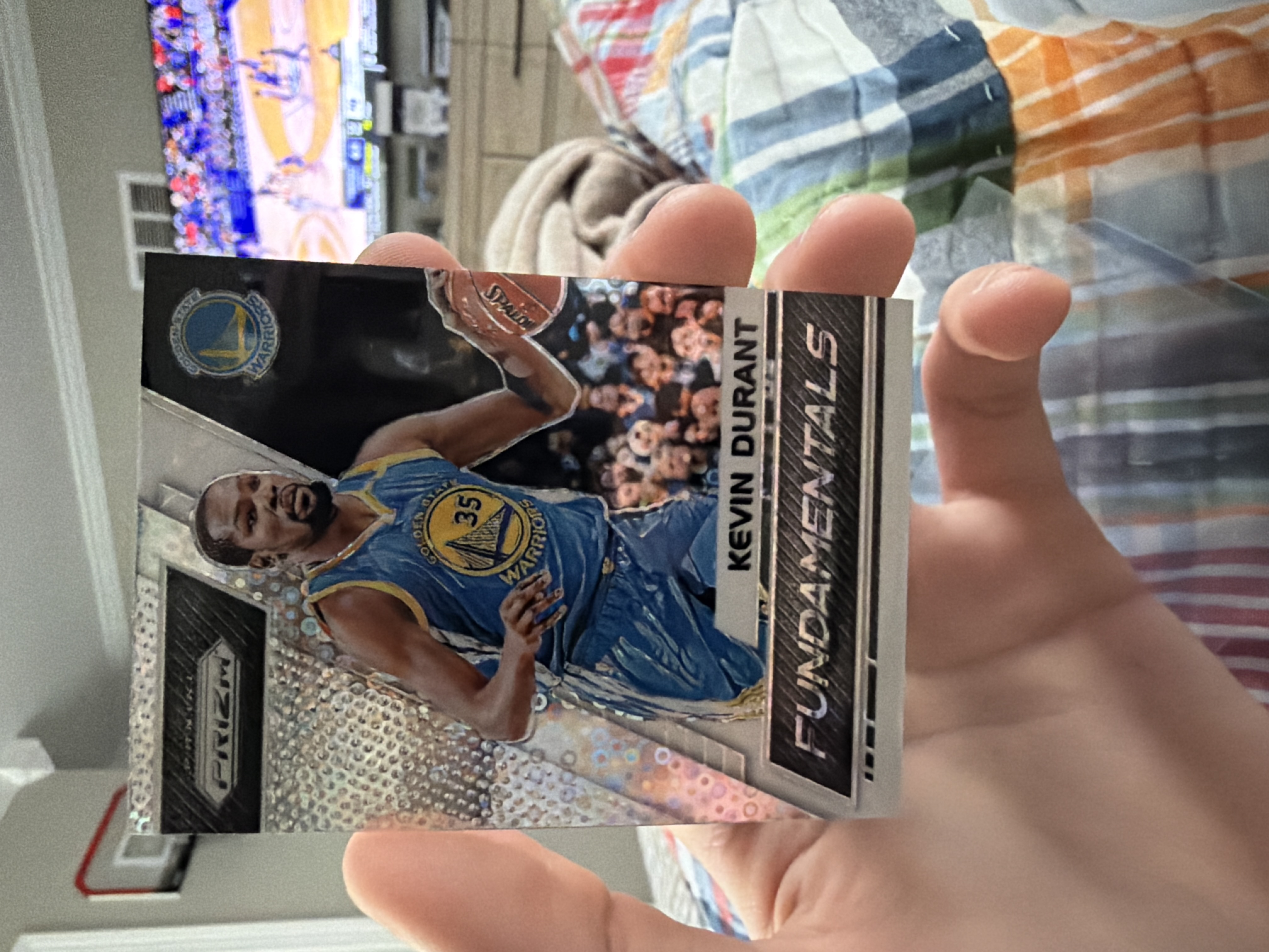 Kevin Durant Fundamentals Silver Prizm - Trading Card Image