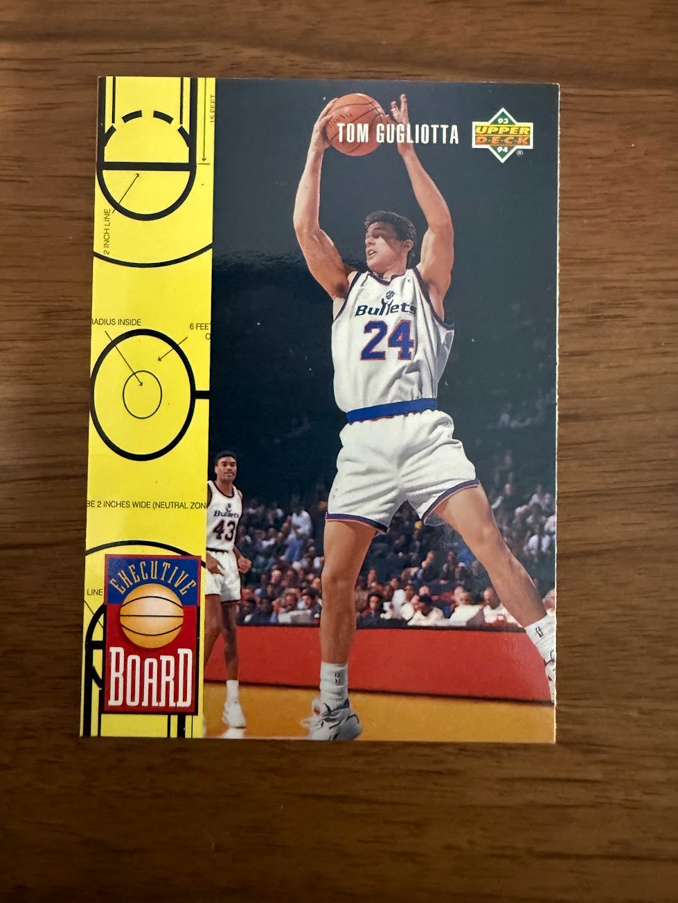 Tom Gugliotta 1993-94 Upper Deck Executive Board Base - Trading Card Image