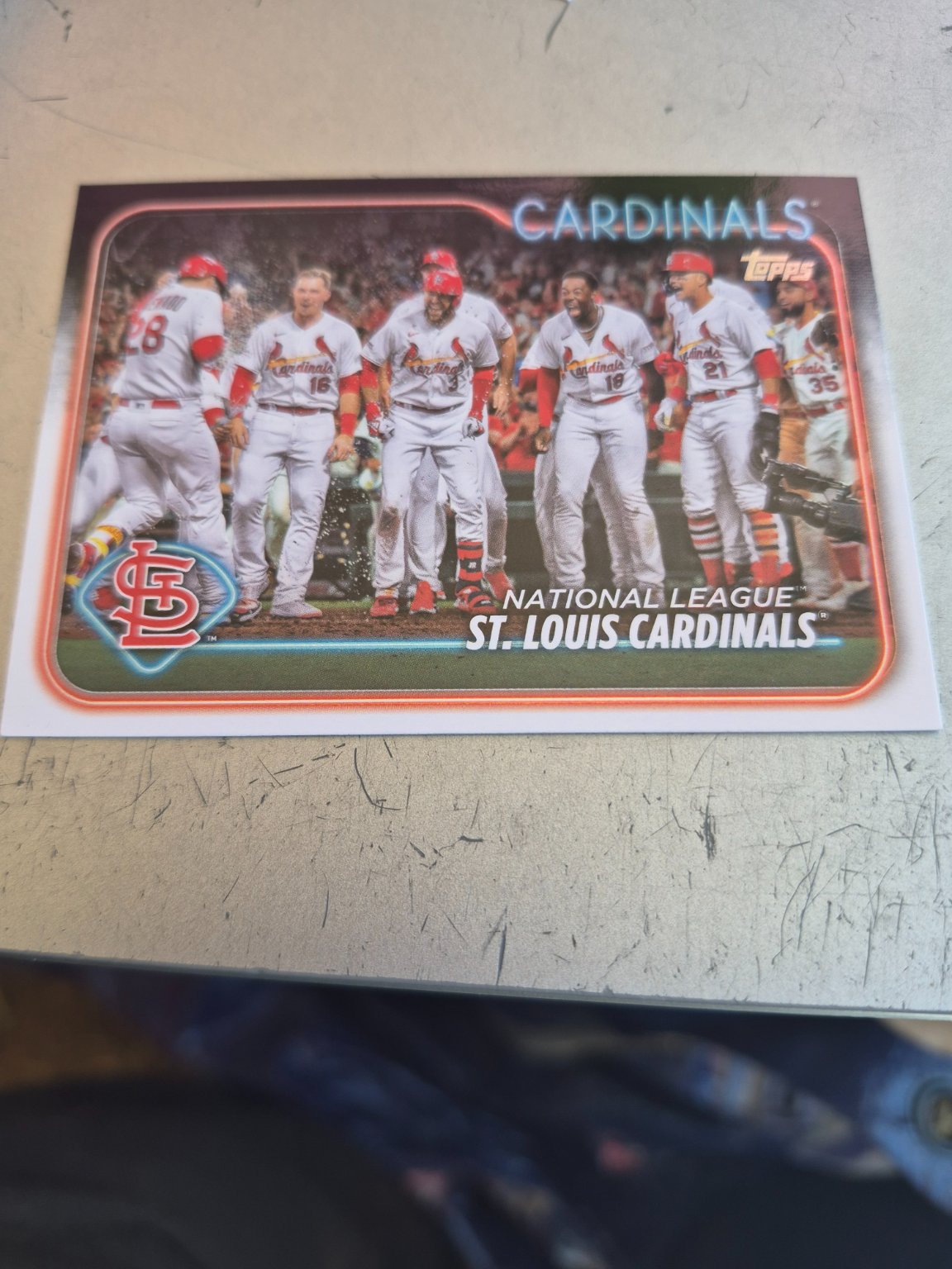 St. Louis Cardinals Team Card Base - Trading Card Image