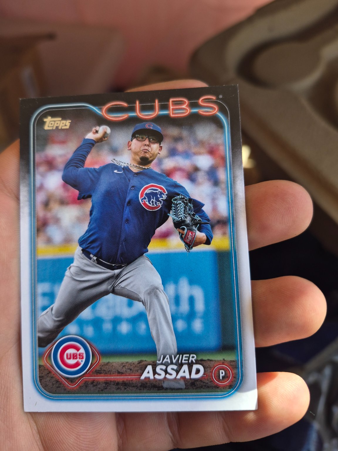 Javier Assad - Chicago Cubs Base - Trading Card Image