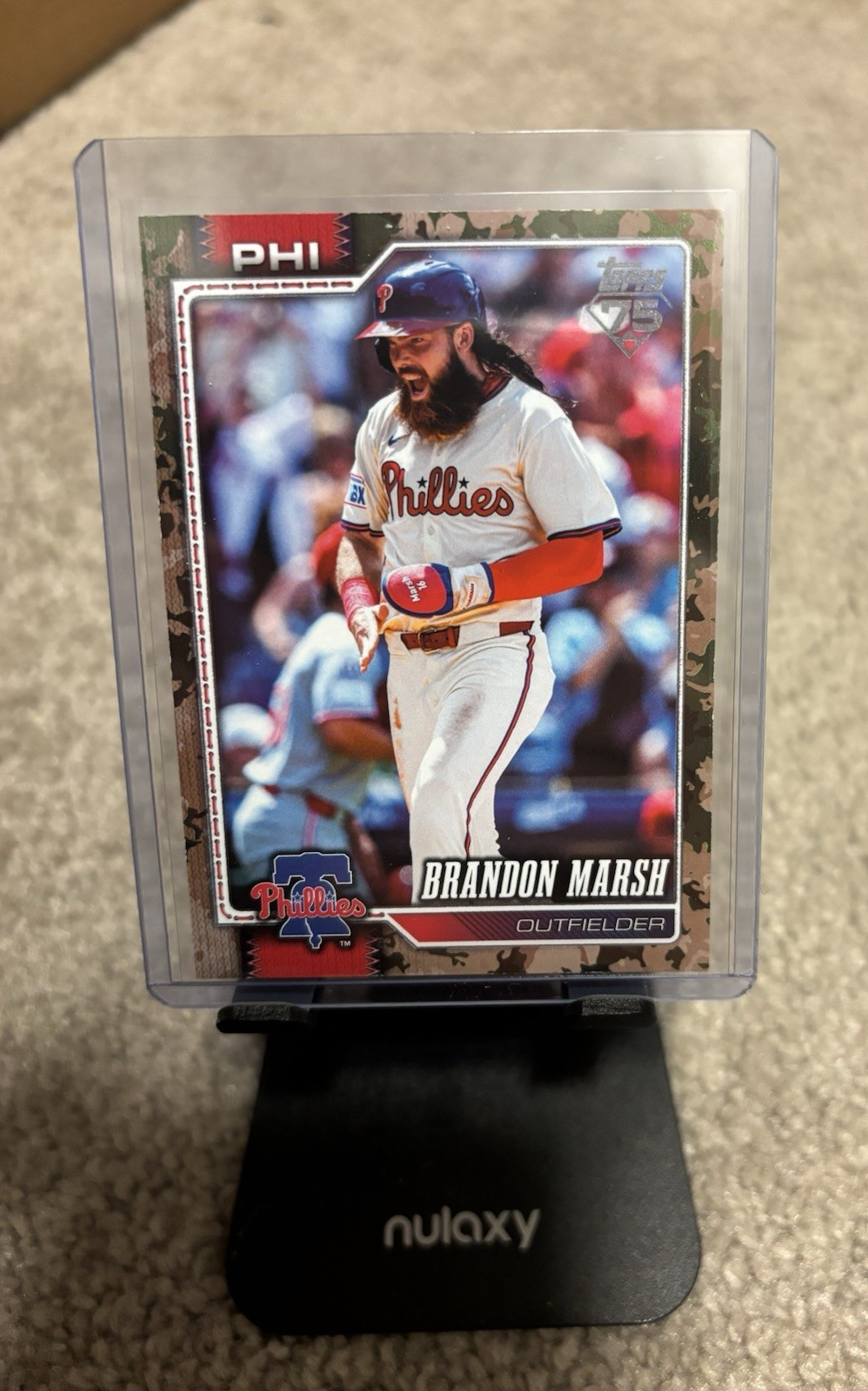 Brandon Marsh - Camo Parallel Camo Parallel - Trading Card Image
