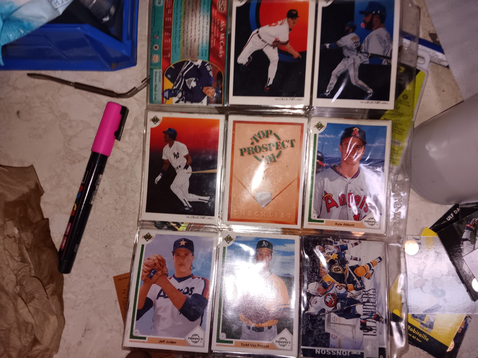 Kyle Abbott 1991 Upper Deck Top Prospect Base - Trading Card Image