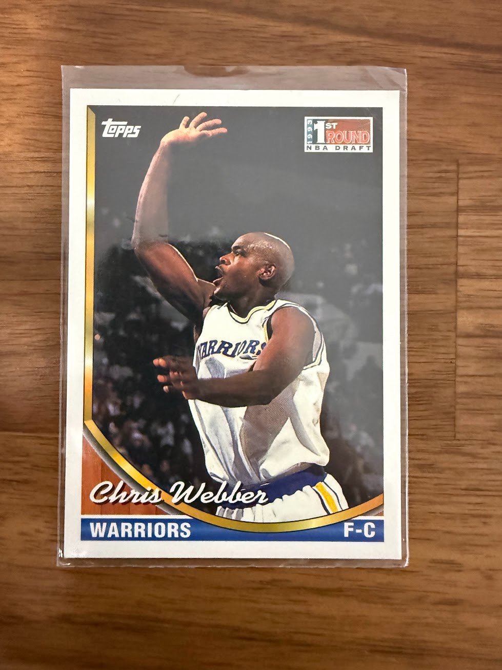 Chris Webber Rookie Card Base - Trading Card Image