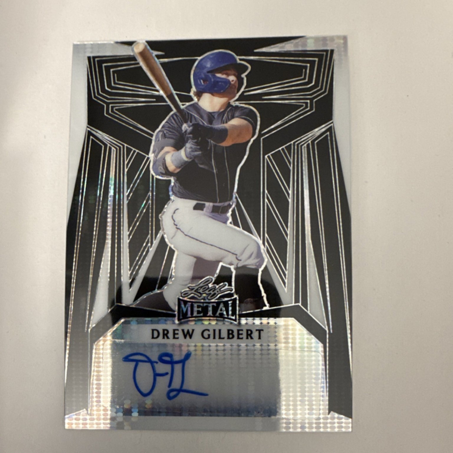 Drew Gilbert - Leaf Metal Base Autograph - Trading Card Image