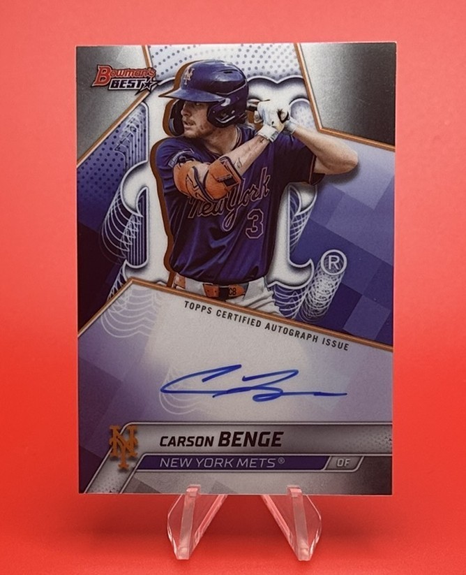 Carson Benge - Bowman's Best Autograph - Trading Card Image
