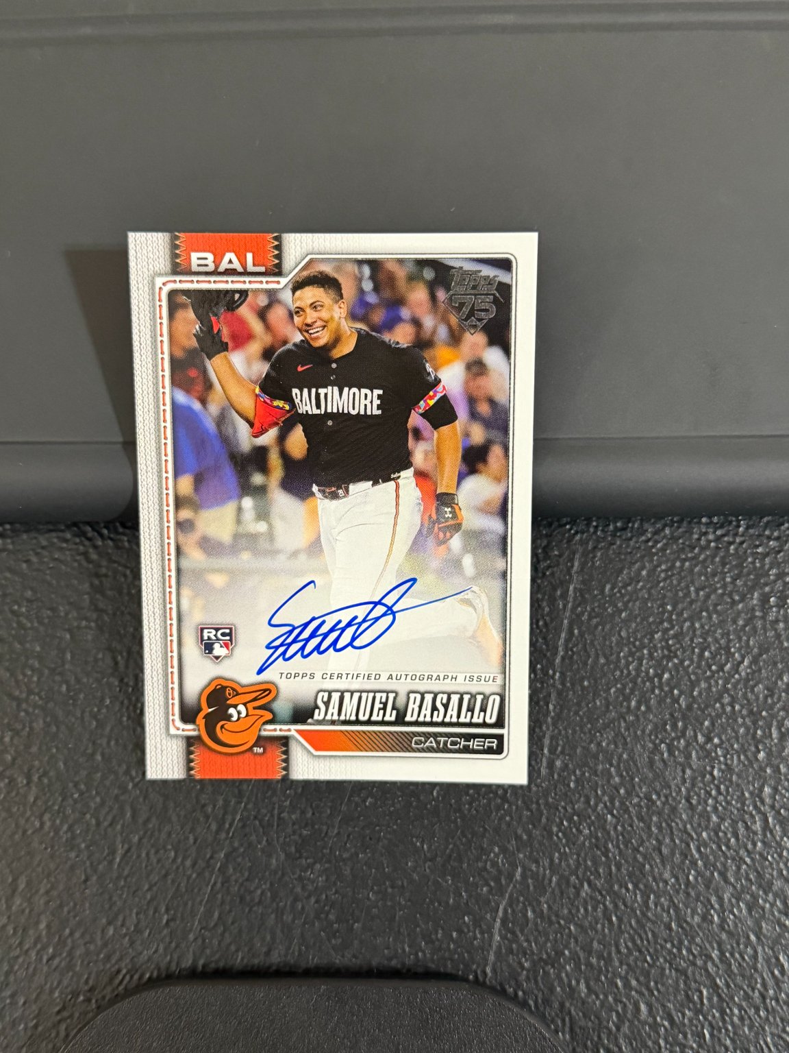 Samuel Basallo - Topps Certified Issue Base Autograph Gem Mint - Trading Card Image
