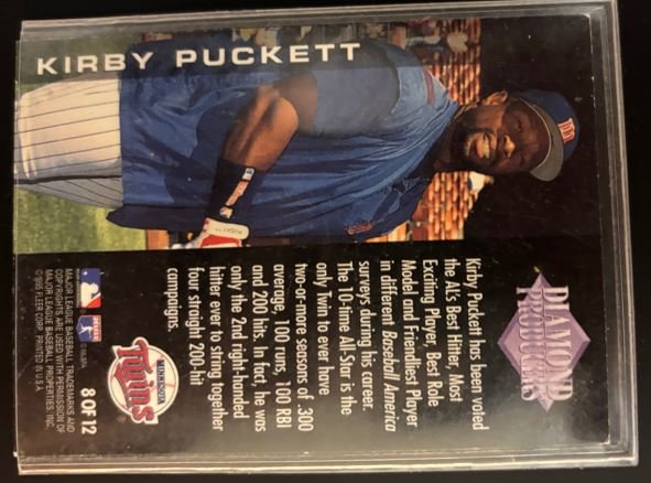 Kirby Puckett Base - Trading Card Image