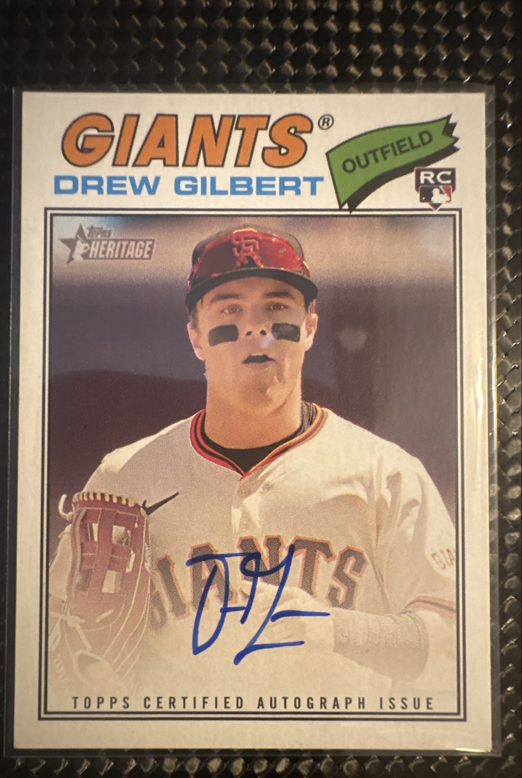 Drew Gilbert - Topps Heritage Certified Issue Base - Trading Card Image