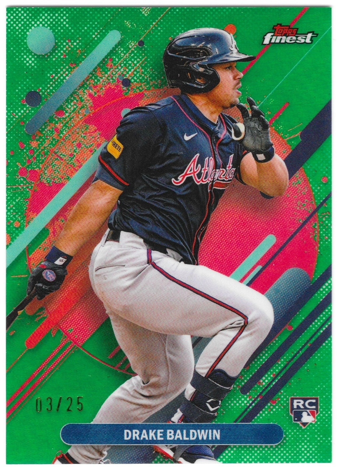 Drake Baldwin - Green Refractor Rookie Card Green Refractor /25 - Trading Card Image