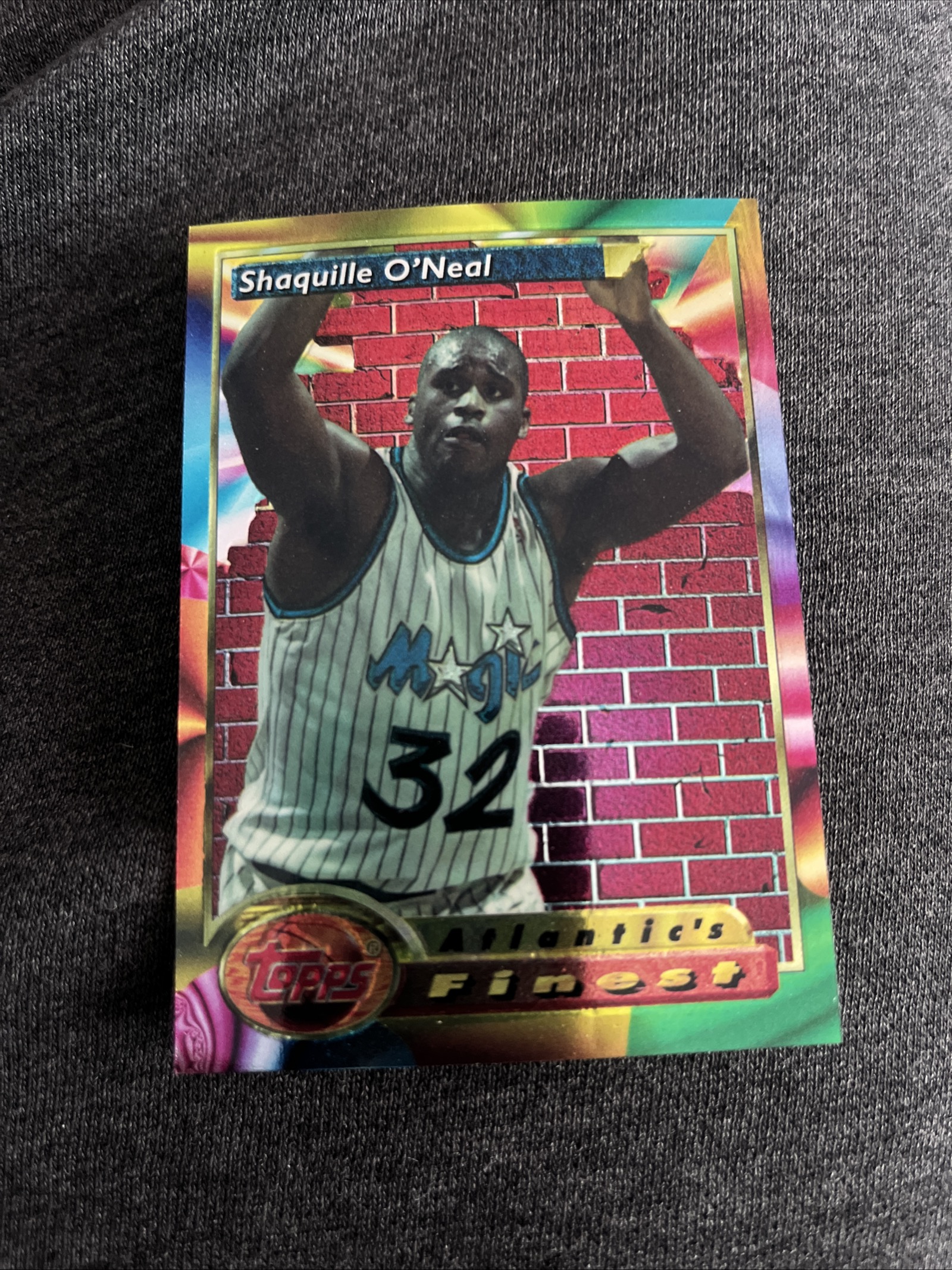 1994-95 Topps Finest Shaquille O'Neal Atlantic's Near Mint - Trading Card Image