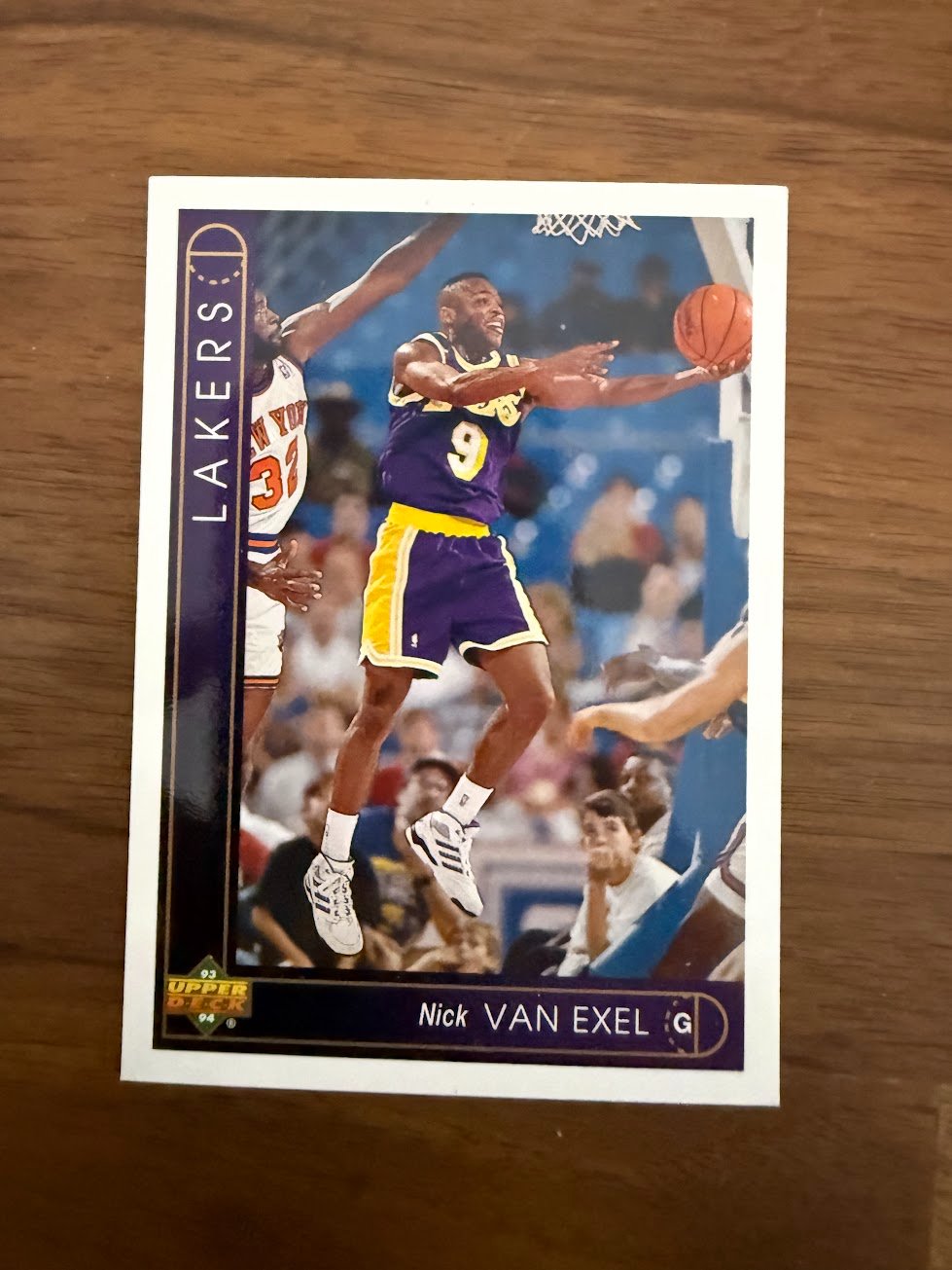 Nick Van Exel Rookie Card Base - Trading Card Image