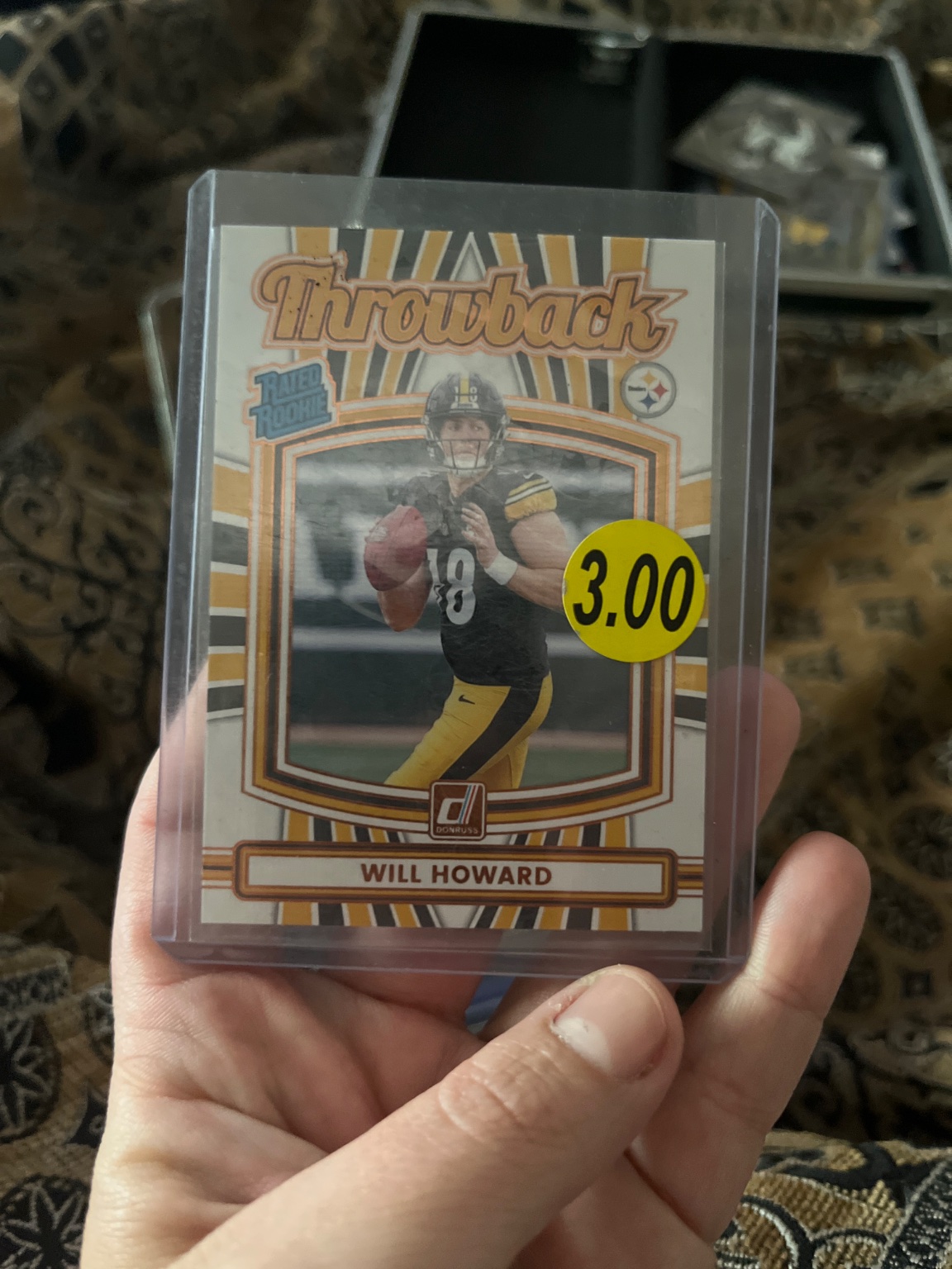 Will Howard - Donruss Throwback Rated Rookie Base - Trading Card Image