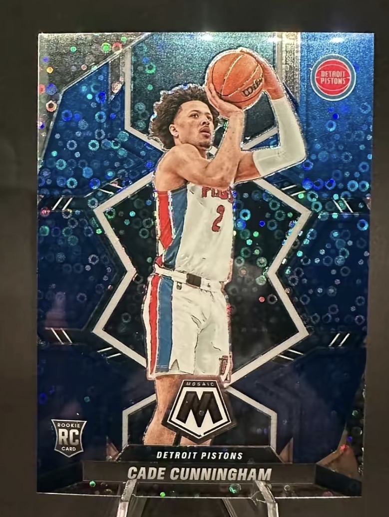 Cade Cunningham 2021-22 Panini Mosaic Rookie Card Base Rookie Card - Trading Card Image