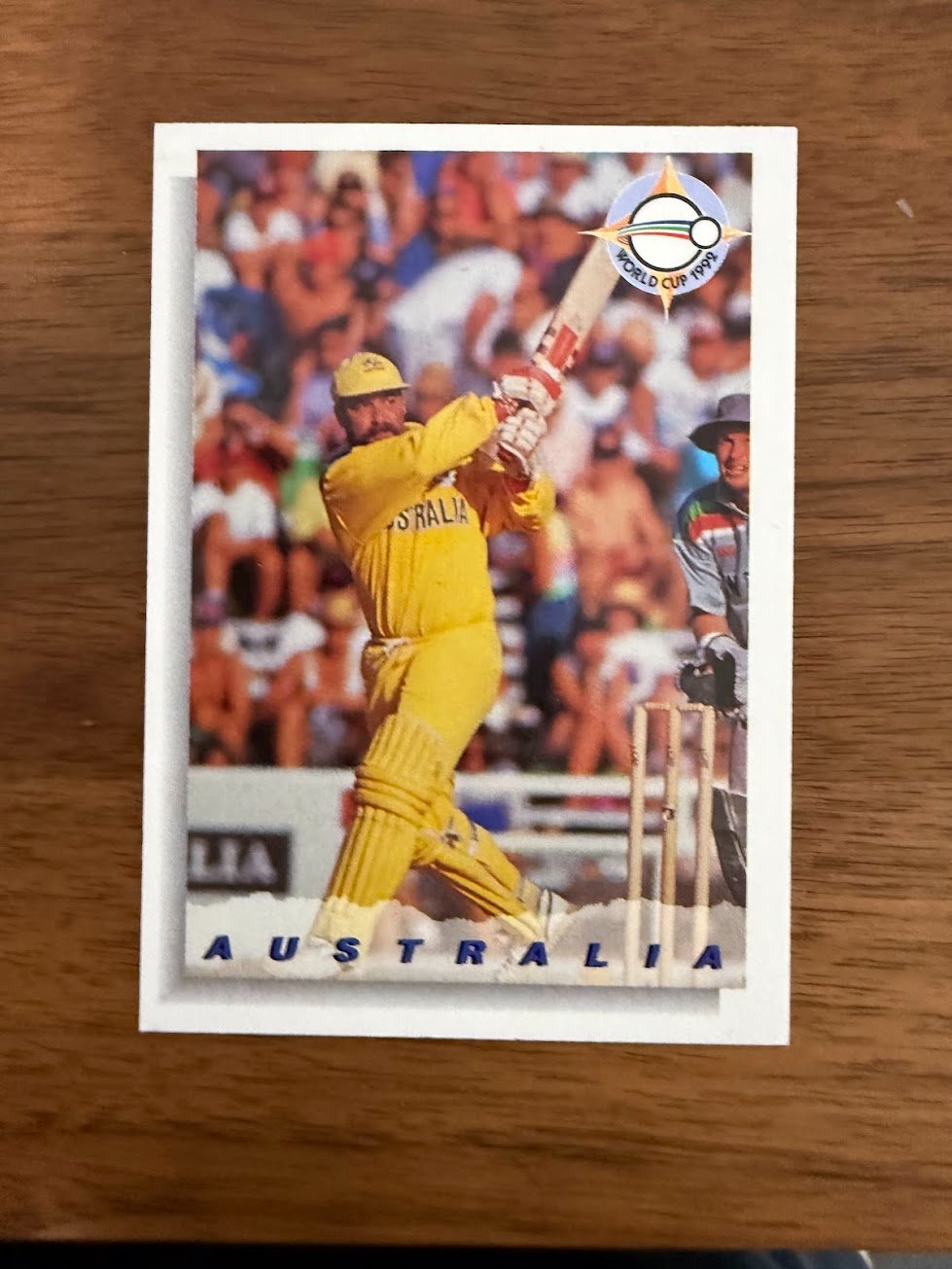 1992 World Cup Cricket Australia Player (Unknown) Base - Trading Card Image