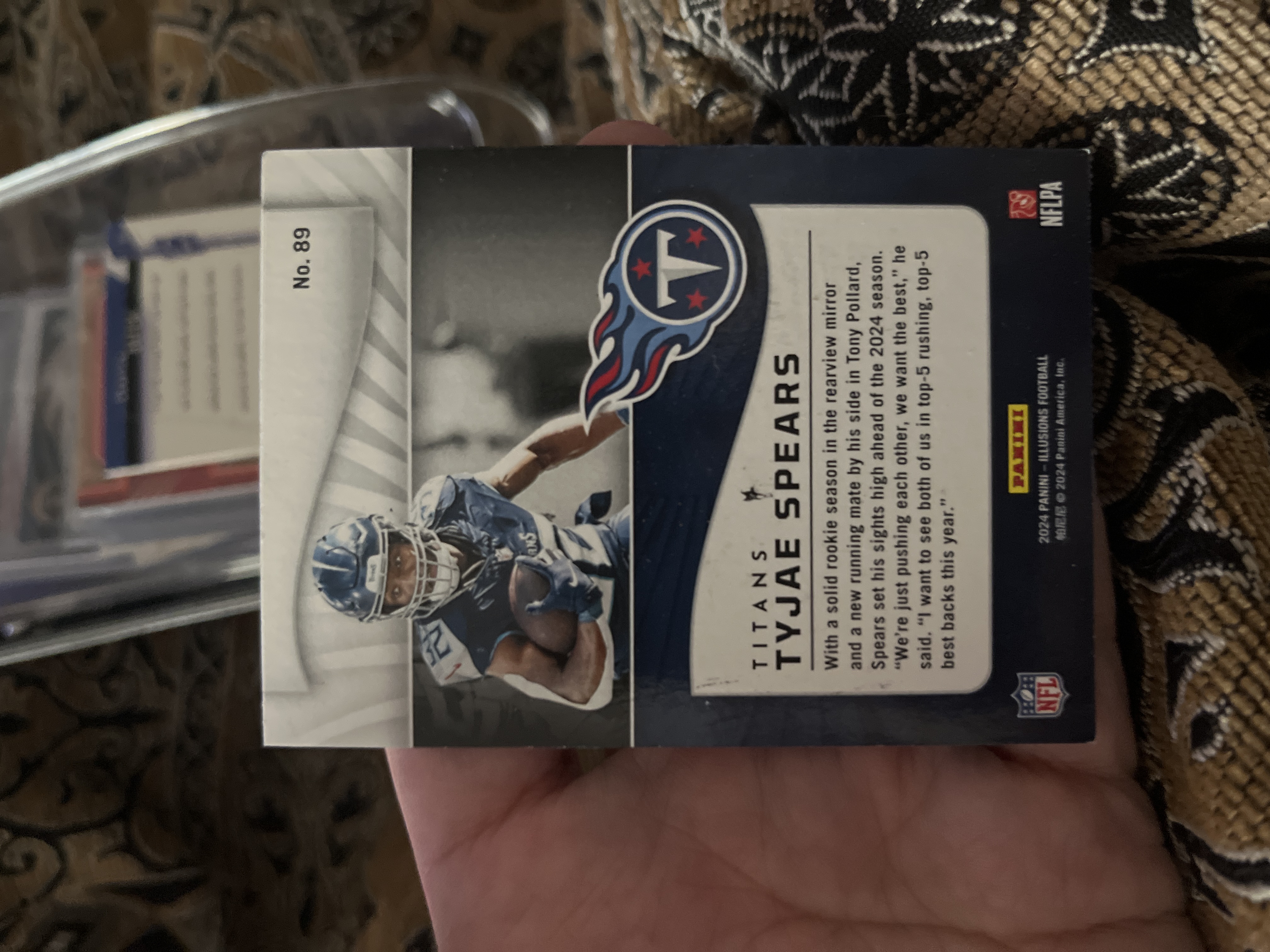 Tyjae Spears - 2024 Panini Illusions Football #89 Base - Trading Card Image