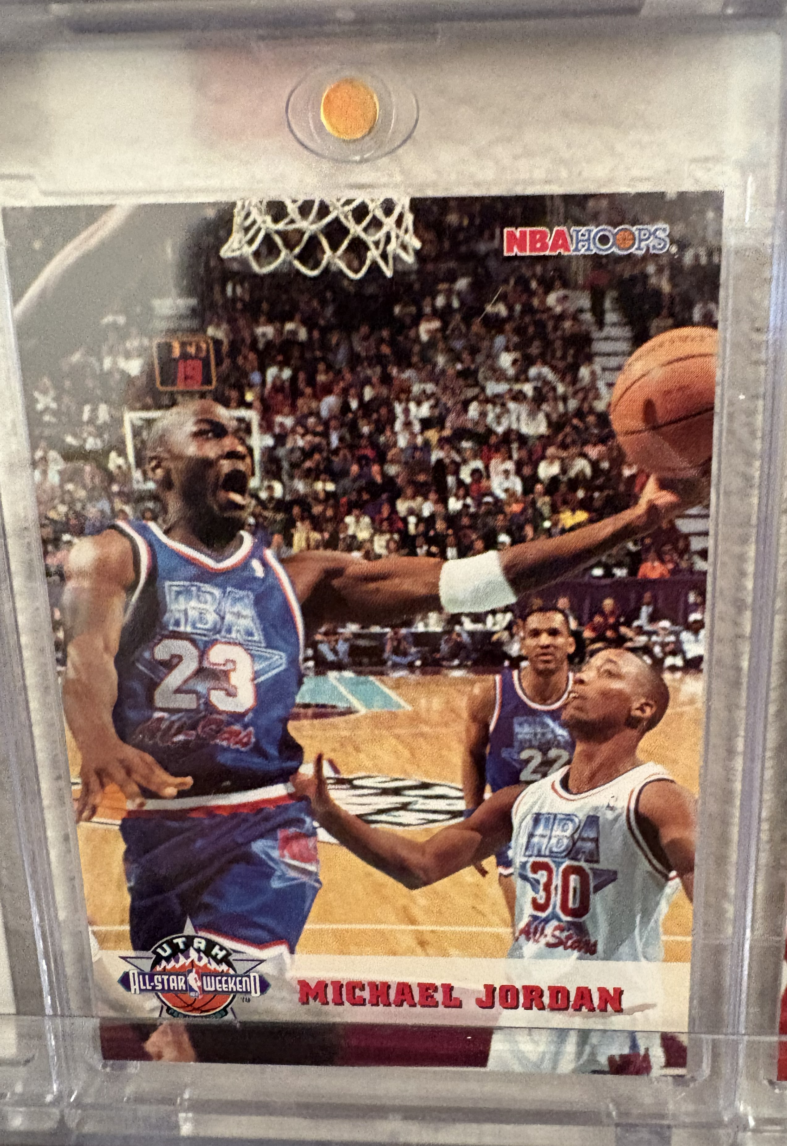 Michael Jordan 1992-93 NBA Hoops All-Star Weekend All-Star Weekend Near Mint - Trading Card Image