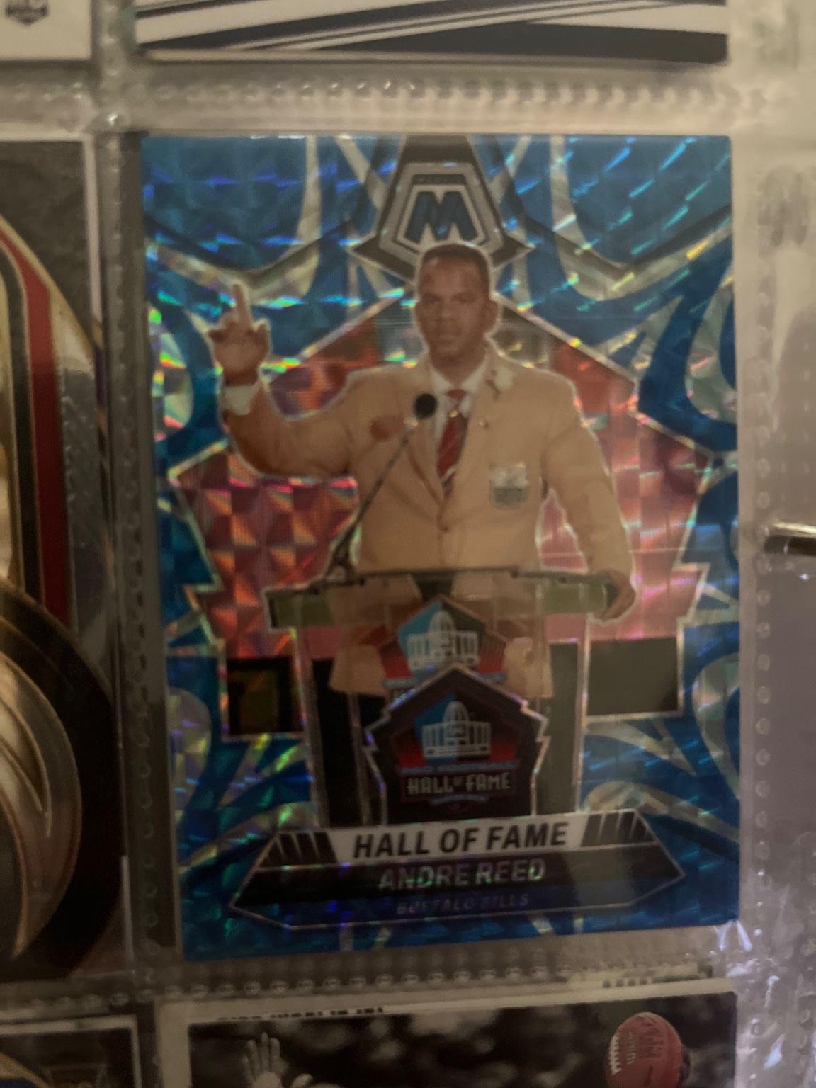 Andre Reed 2021 Panini Mosaic Hall of Fame Mosaic Mosaic - Trading Card Image