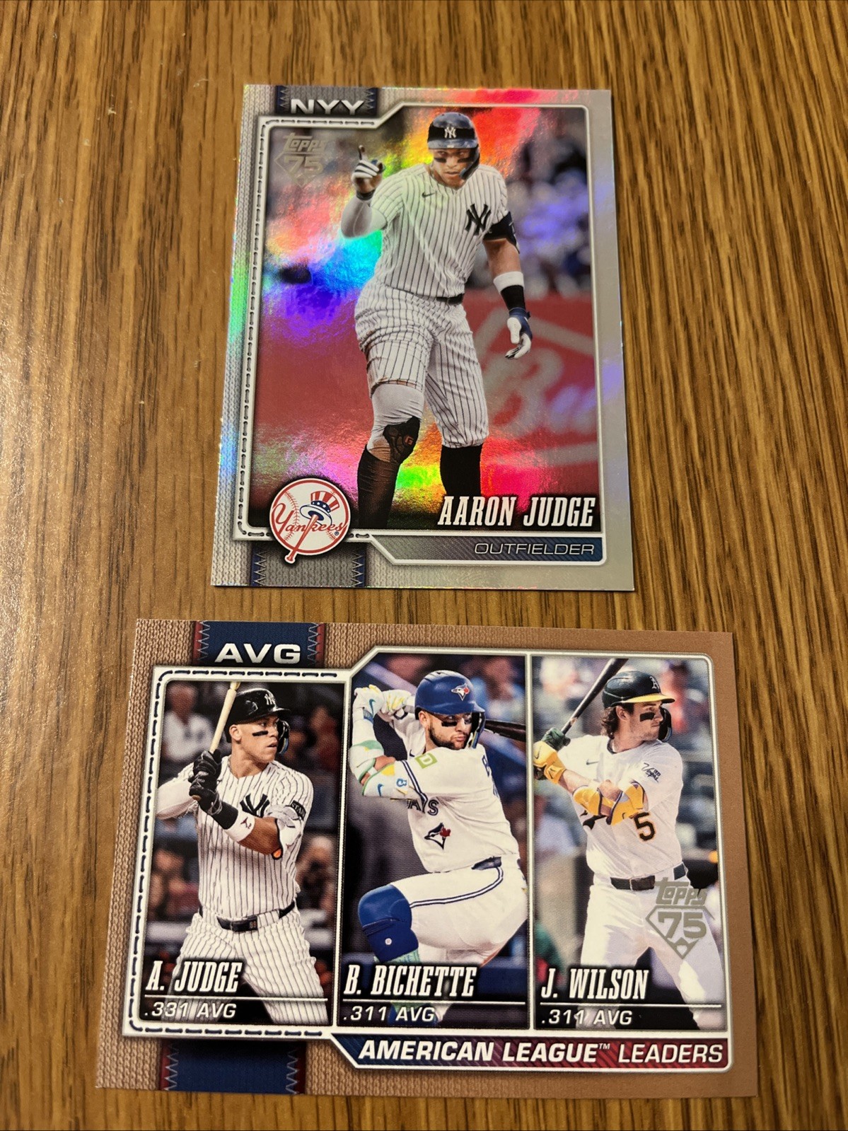 Aaron Judge - Base Refractor Base Refractor - Trading Card Image