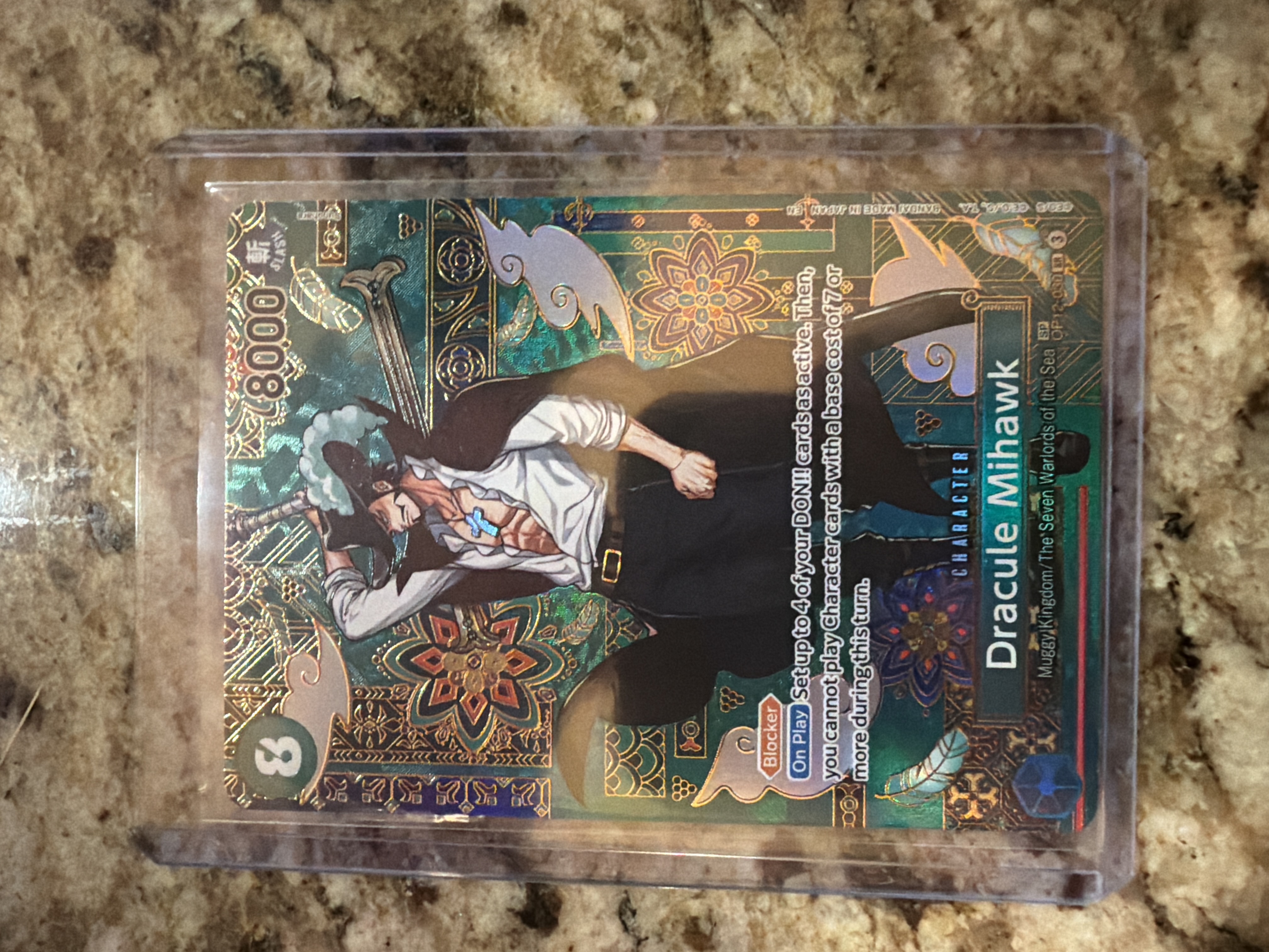 Dracacule Mihawk Alternate Art (AA) Near Mint - Trading Card Image