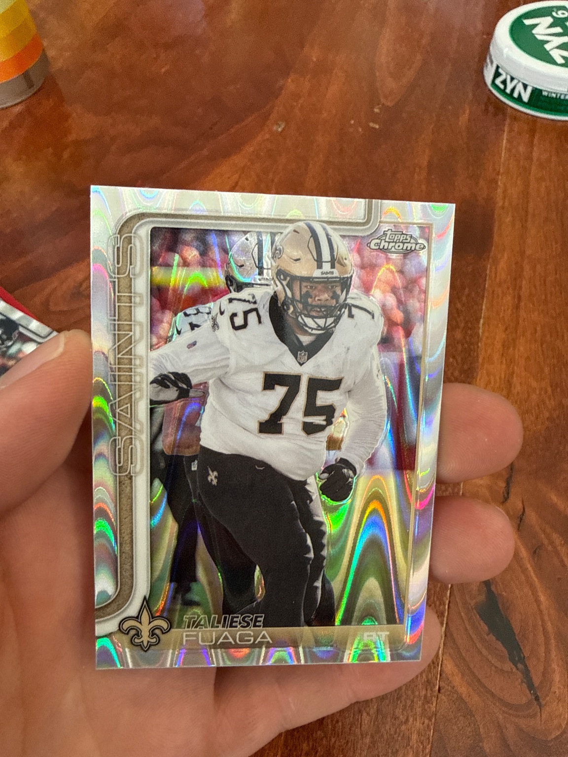 Taliese Fuaga - Wave Refractor Wave Refractor - Trading Card Image