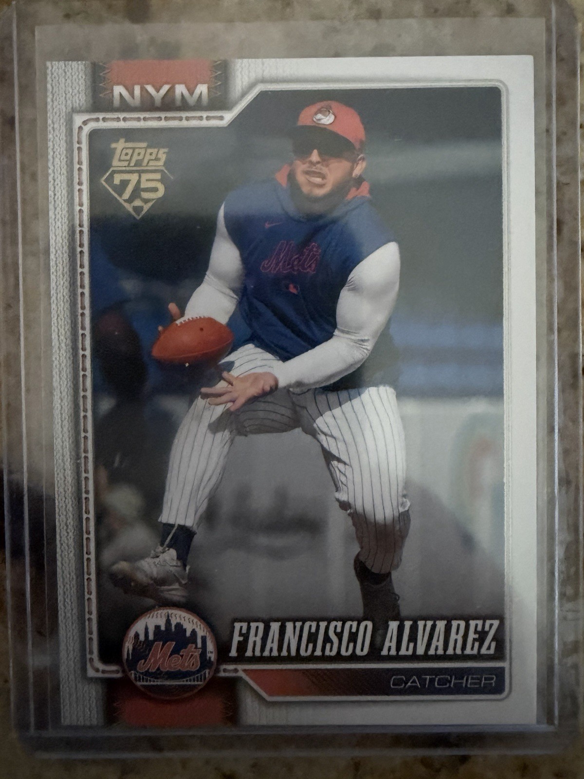 Francisco Alvarez 2026 Topps 75th Anniversary Base Base - Trading Card Image