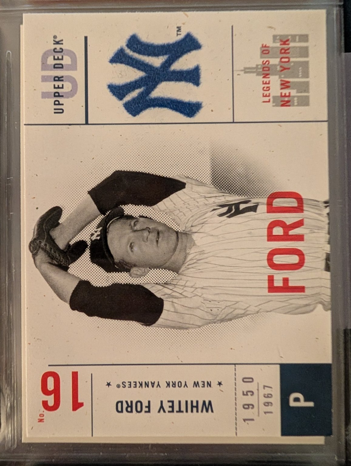 Whitey Ford - Legends of New York Base - Trading Card Image
