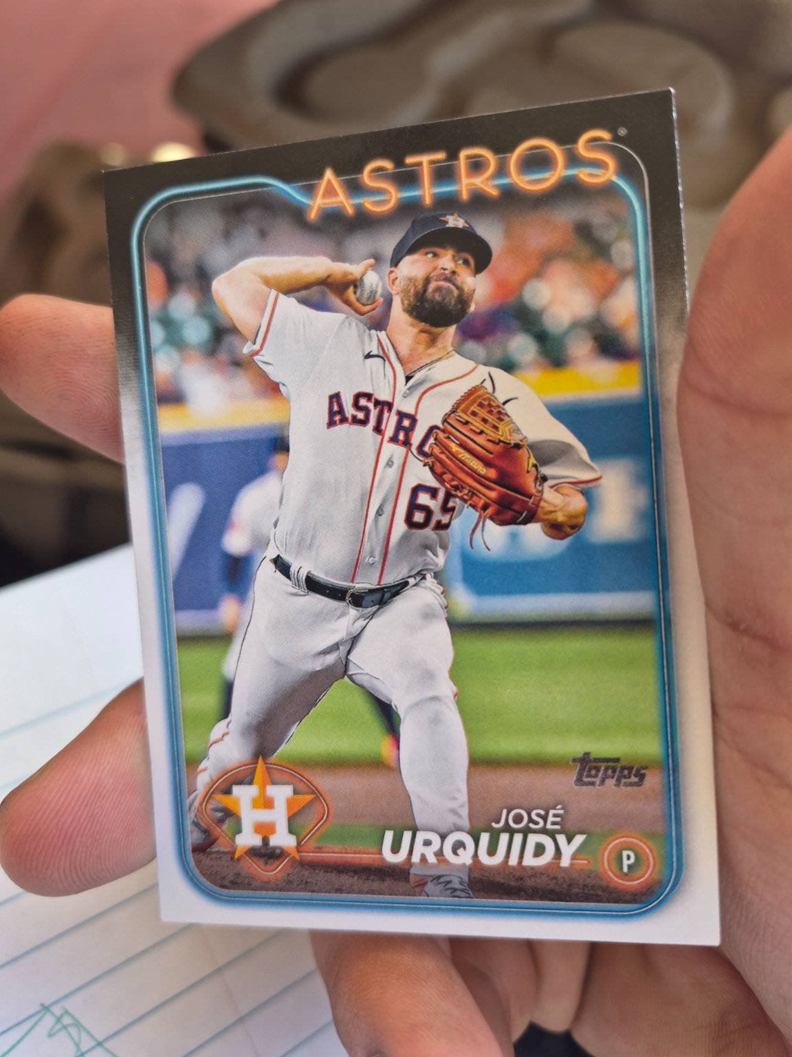 José Urquidy 2024 Topps Series Two Base Card Base - Trading Card Image