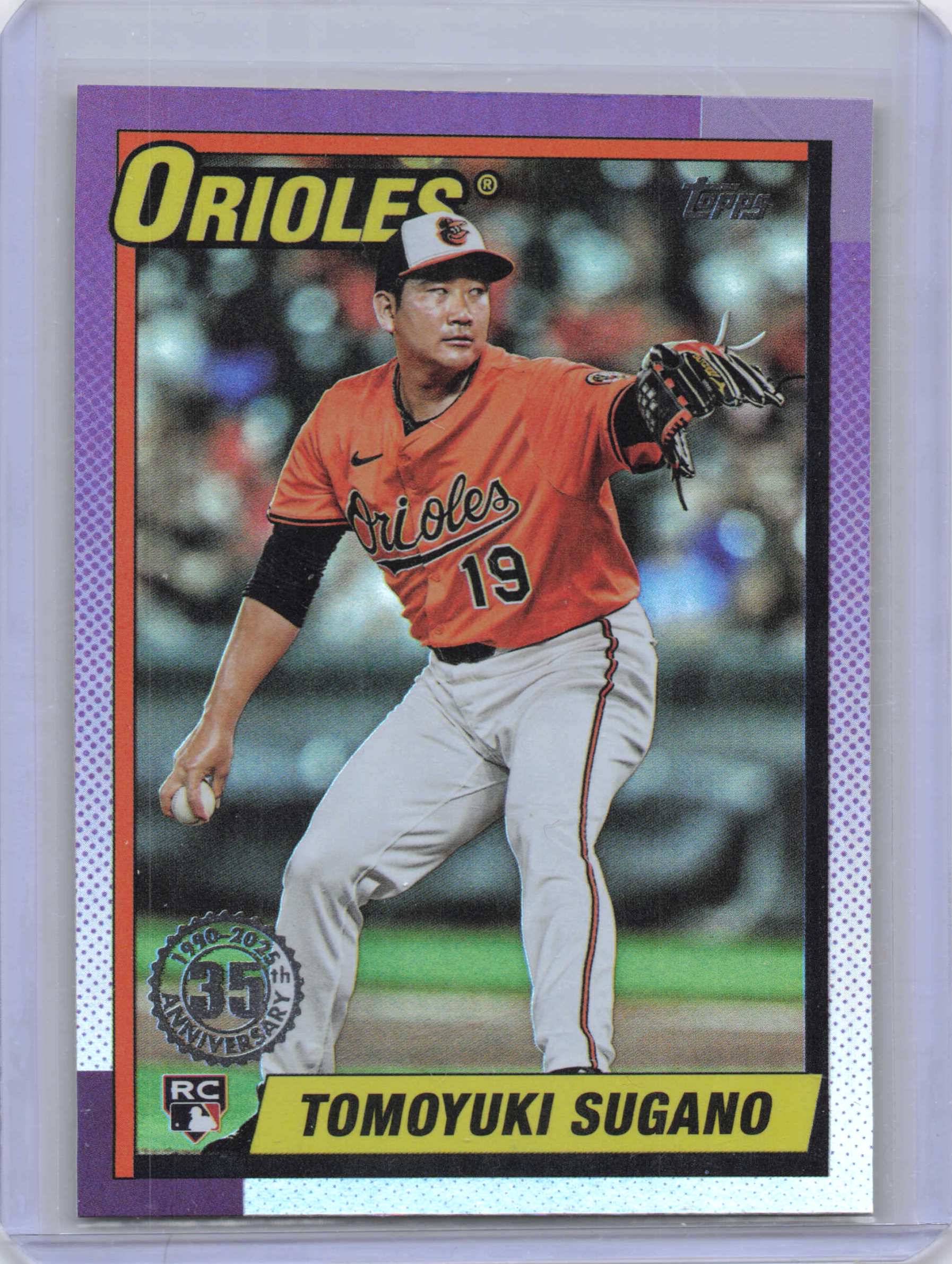 Tomoyuki Sugano 2025 Topps Update 1990 35th Anniversary Foil RC 1990 35th Anniversary Foil Gem Mint - Trading Card Image