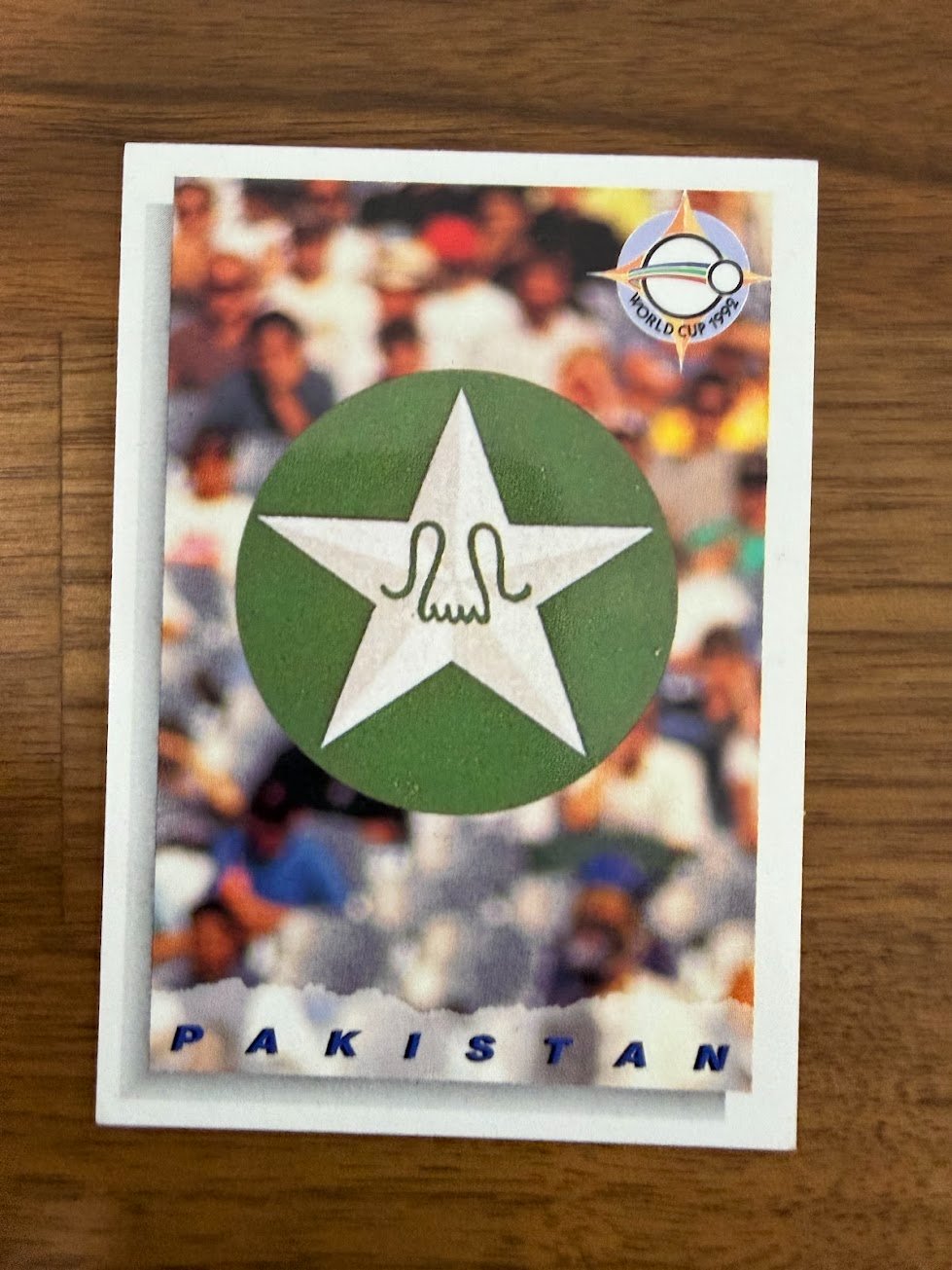 Pakistan National Team 1992 Cricket World Cup Card Team Card - Trading Card Image