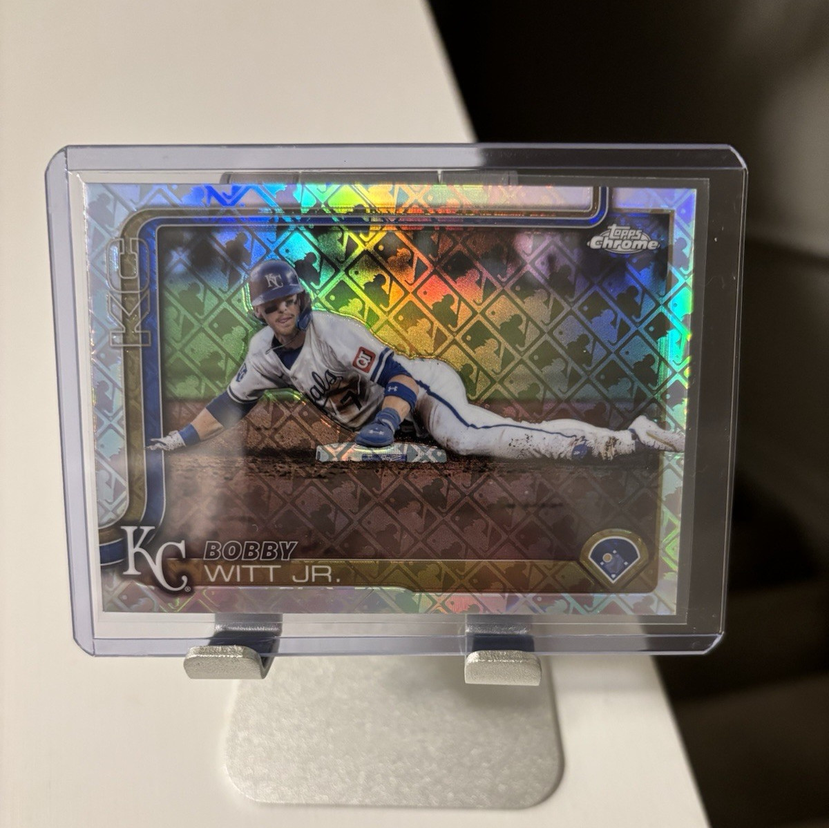 Bobby Witt Jr. - 2022 Topps Chrome Logofractor Edition Refractor Logofractor Edition Refractor - Trading Card Image
