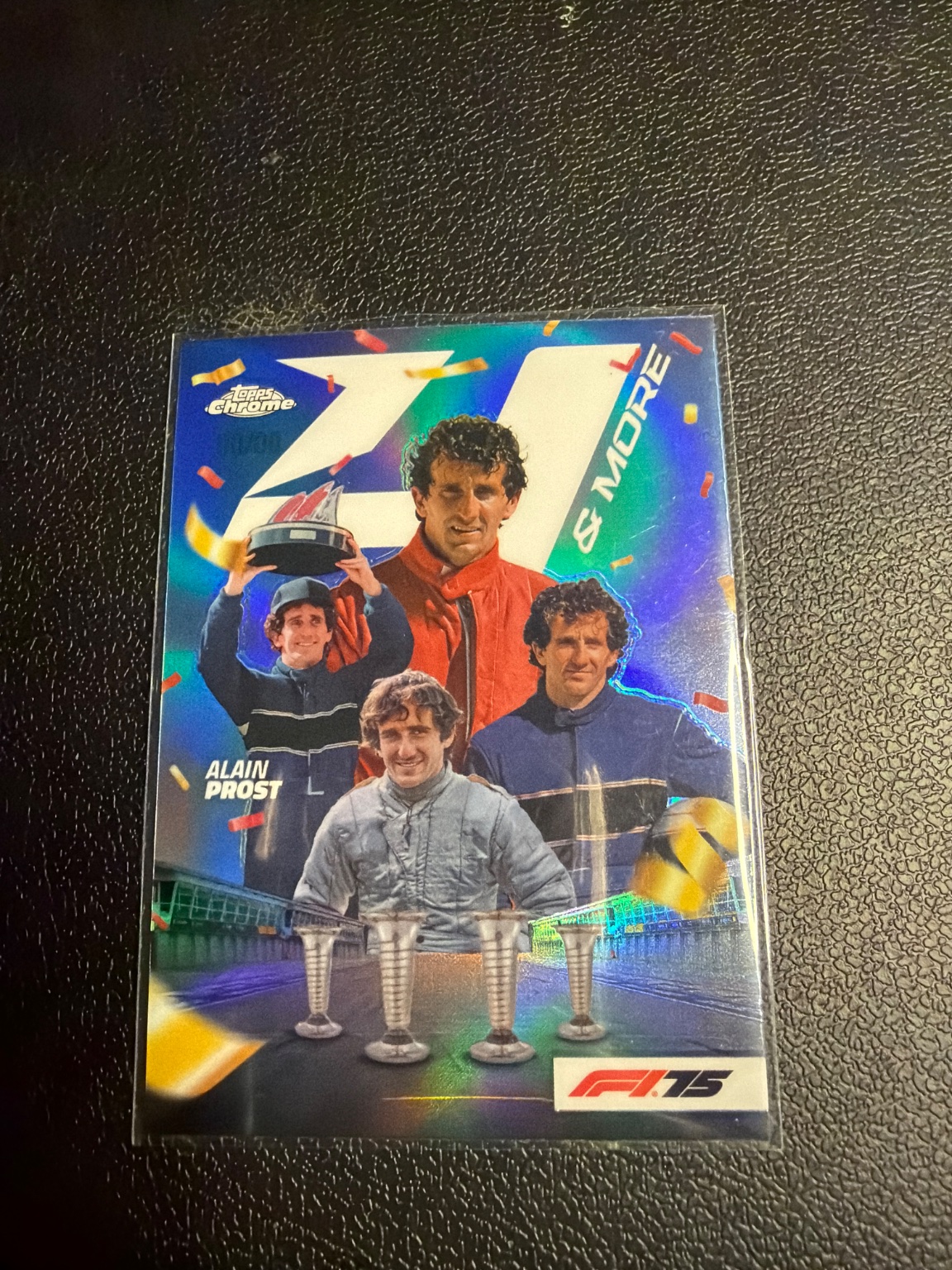 Alain Prost Z & More Chrome Refractor Chrome Refractor - Trading Card Image