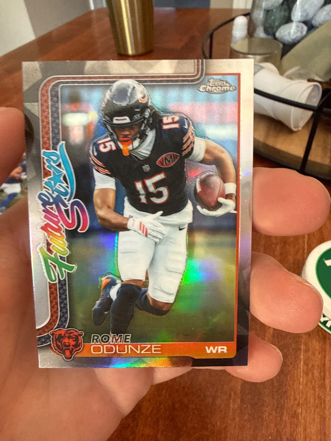 Rome Odunze Future Stars Refractor Refractor - Trading Card Image